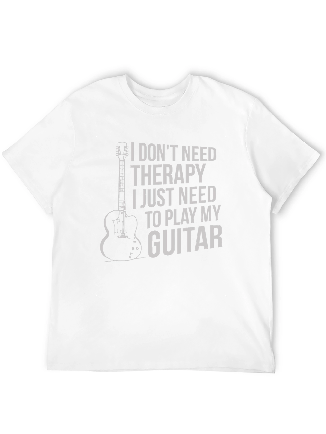 Black Guitar Therapy Graphic Tee - Musician's Essential view 12