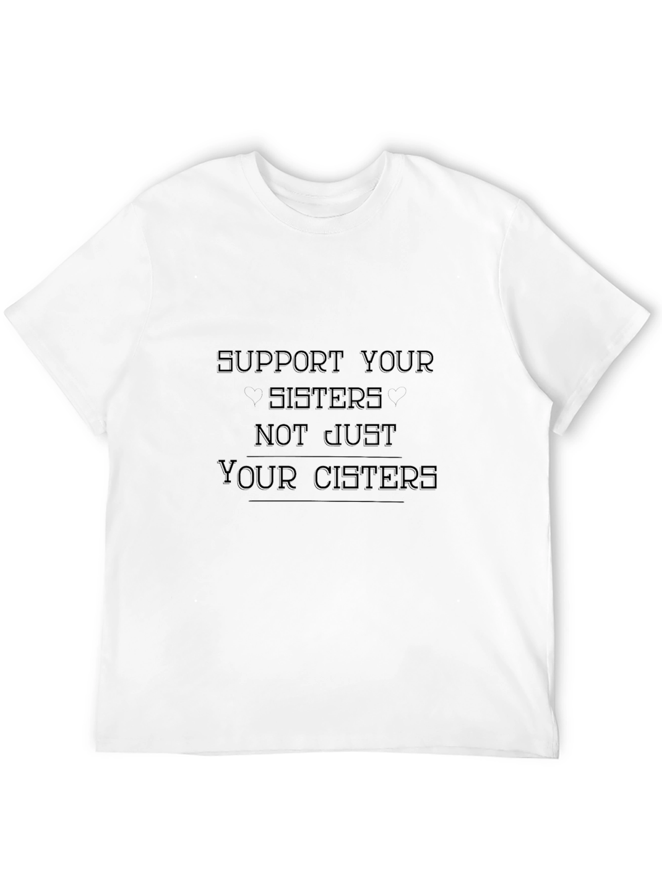 Black Support Your Sisters Graphic Tee - Black view 12