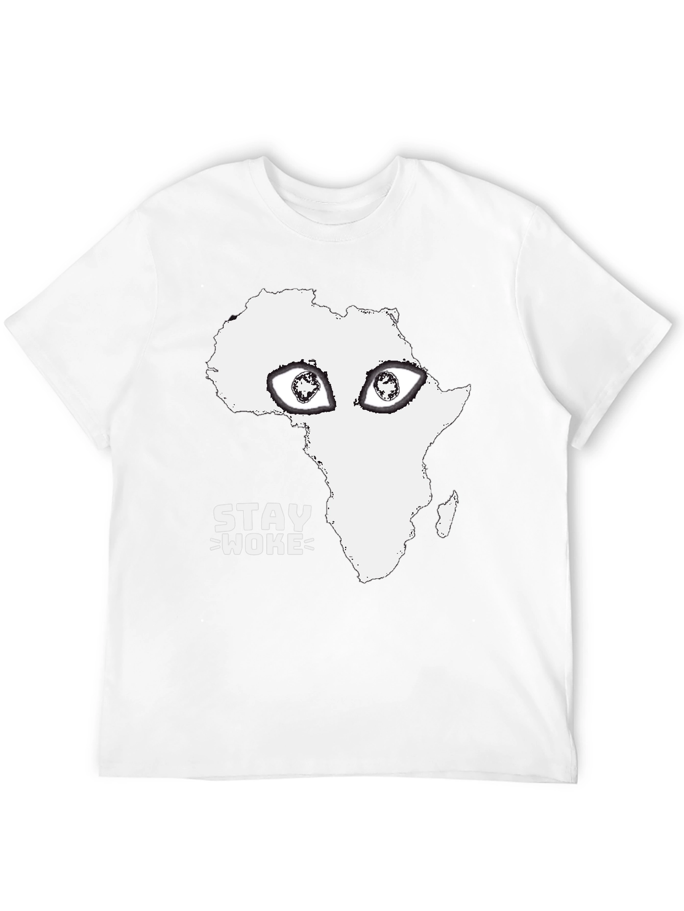 Black Stay Woke Africa Graphic Tee view 12