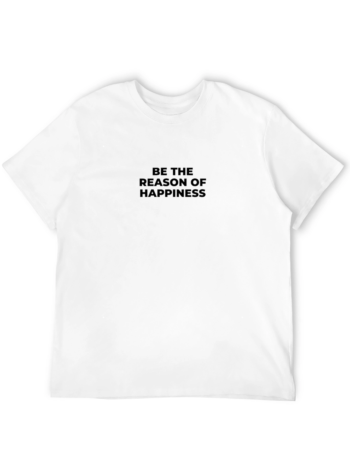 Black Be The Reason of Happiness Black T-Shirt view 12
