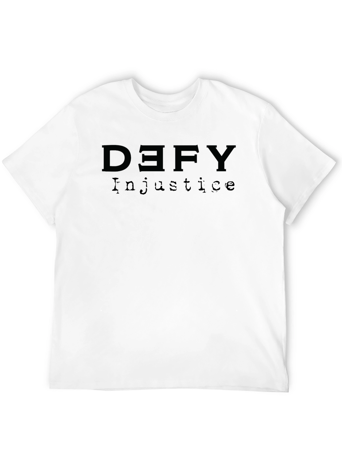 Black Defy Injustice T-Shirt - Statement Tee view 12