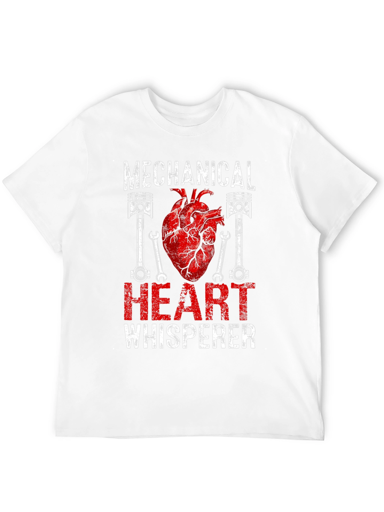 Black Mechanical Heart Whisperer Graphic T-Shirt view 12