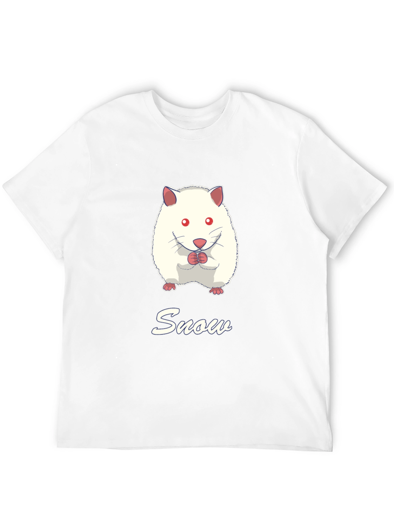 Black Snow Hamster Graphic Tee - Cute Pet T-Shirt view 12