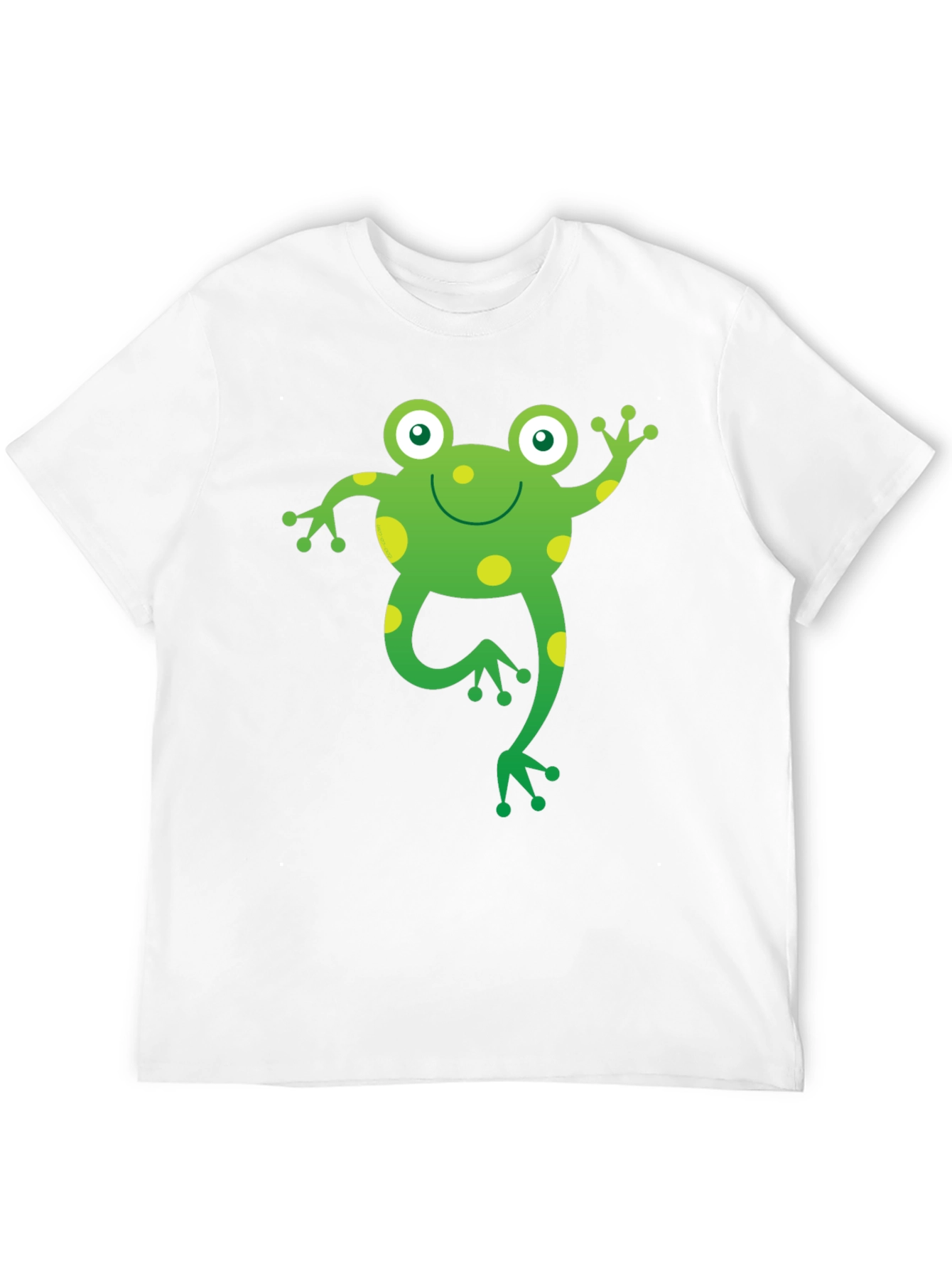 Black Fun Frog Graphic T-Shirt - Black Cotton Tee view 12