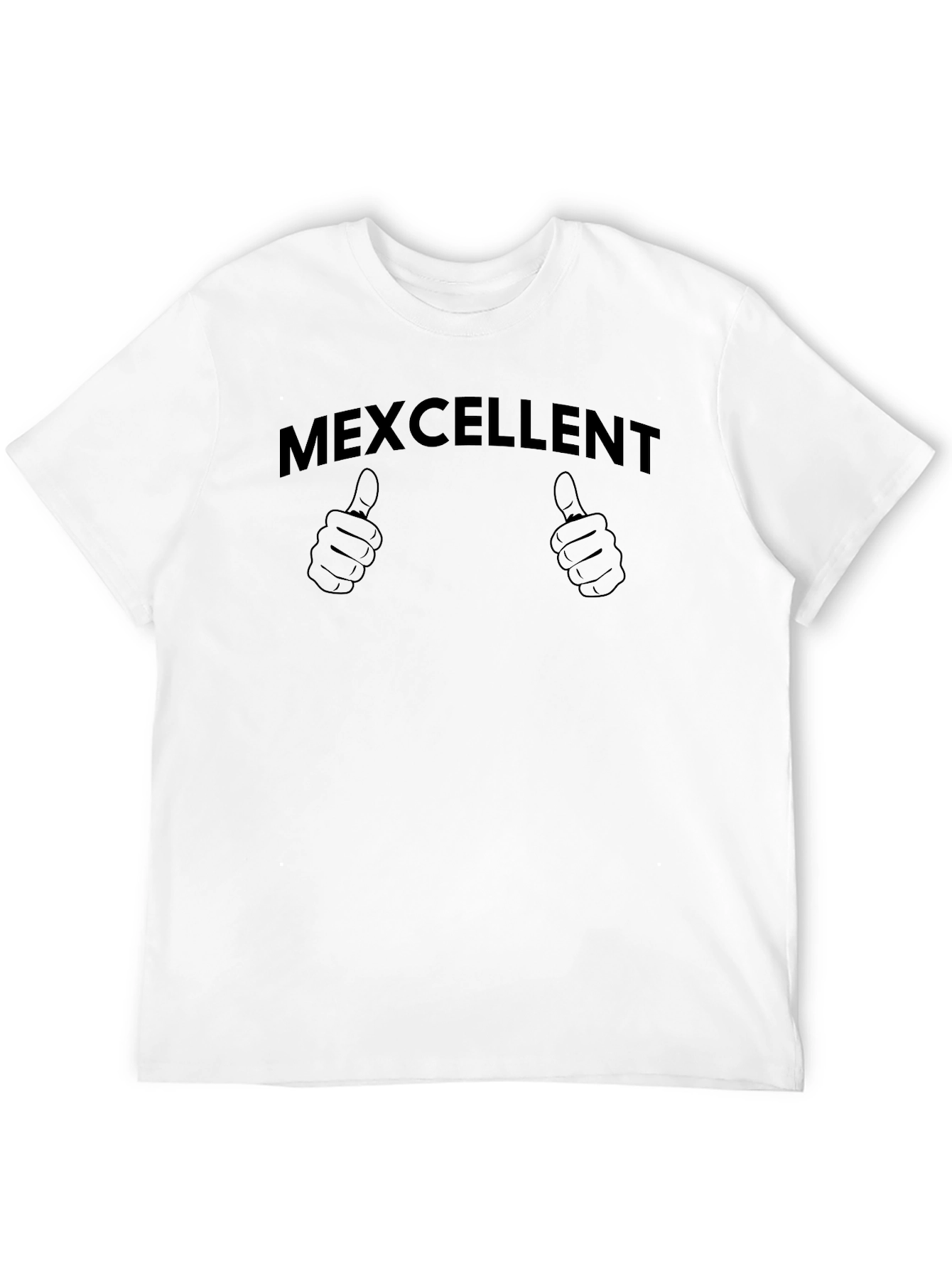 Black Mexcellent Graphic T-Shirt - Black Casual Tee view 12