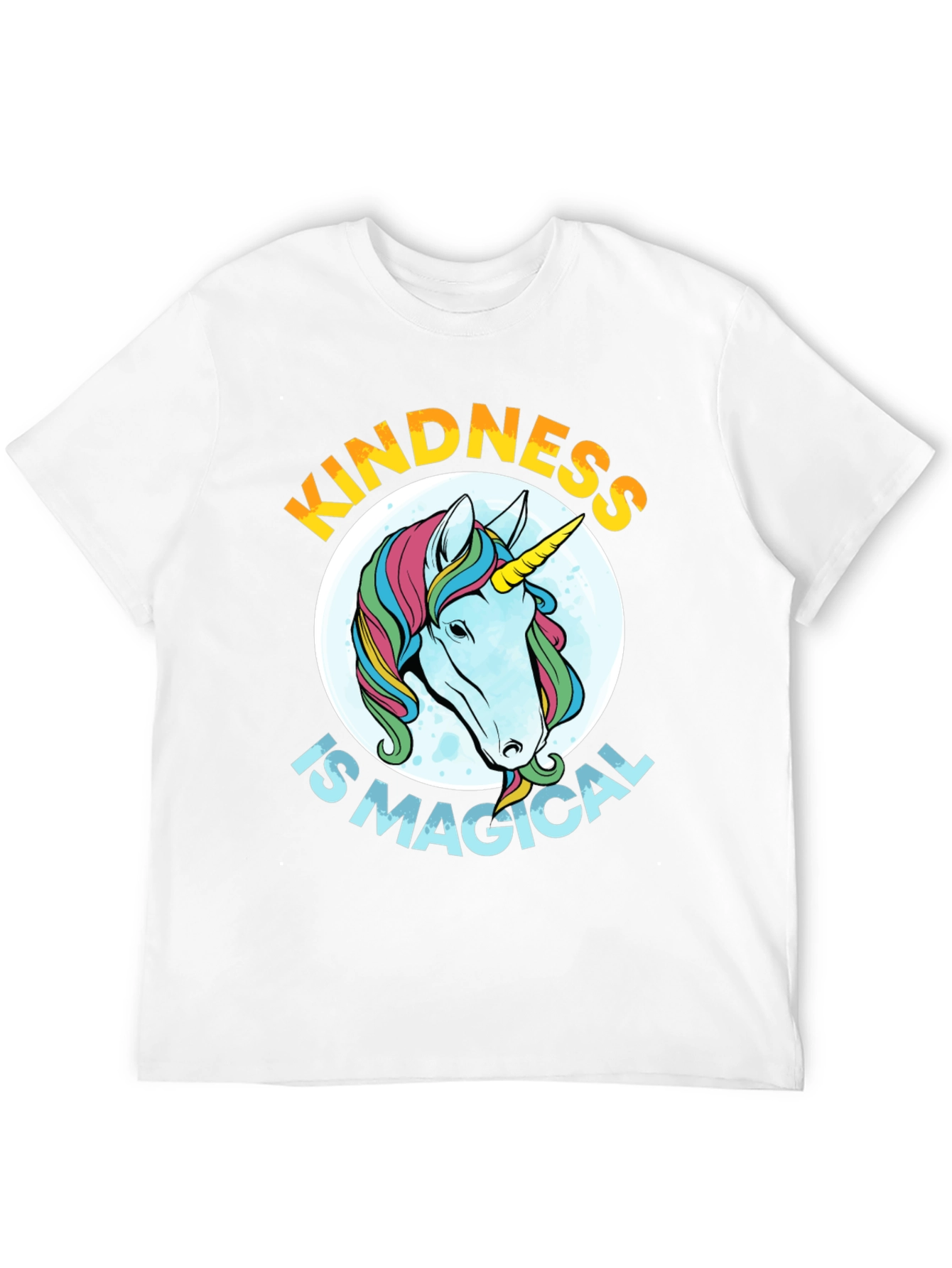 Black Kindness is Magical Unicorn Graphic Tee - Black view 12