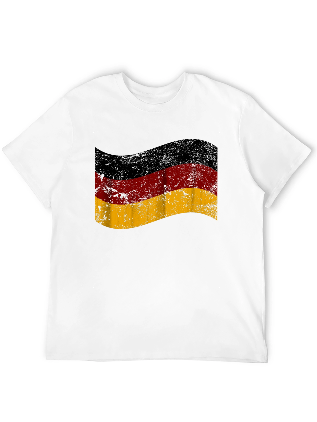 German Flag T-Shirt - Distressed Style - 12