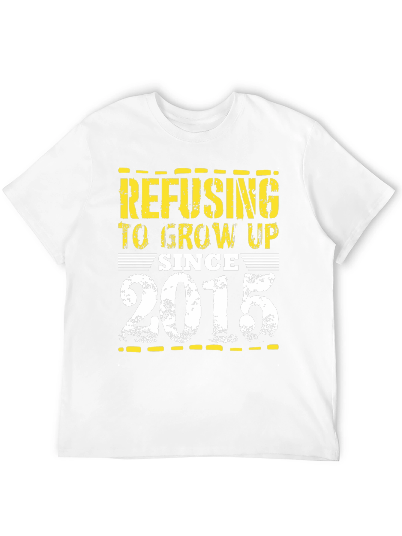 Black Refusing to Grow Up Since 2015 T-Shirt view 12