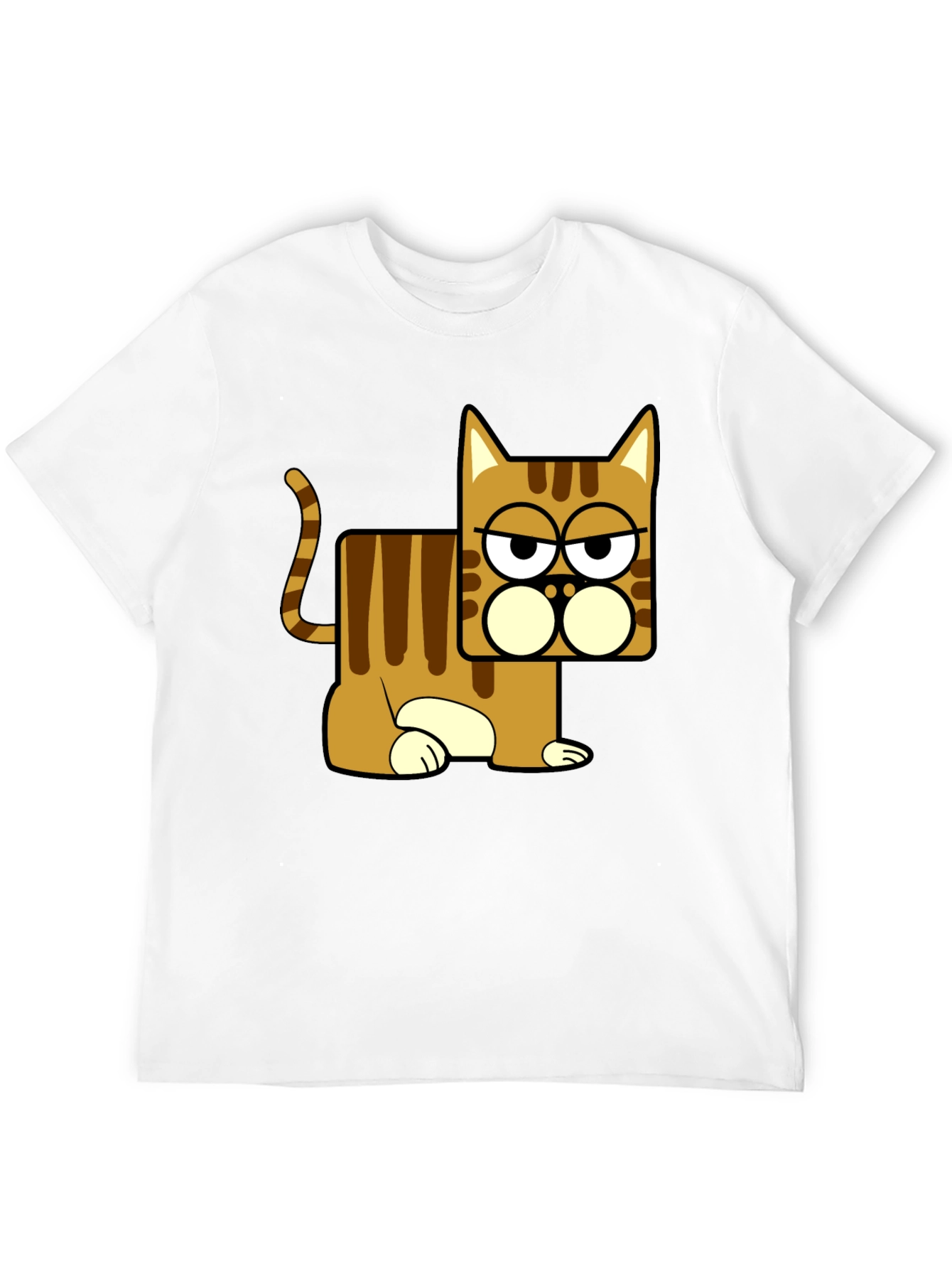 Black Funny Cat Graphic T-Shirt - Black view 12