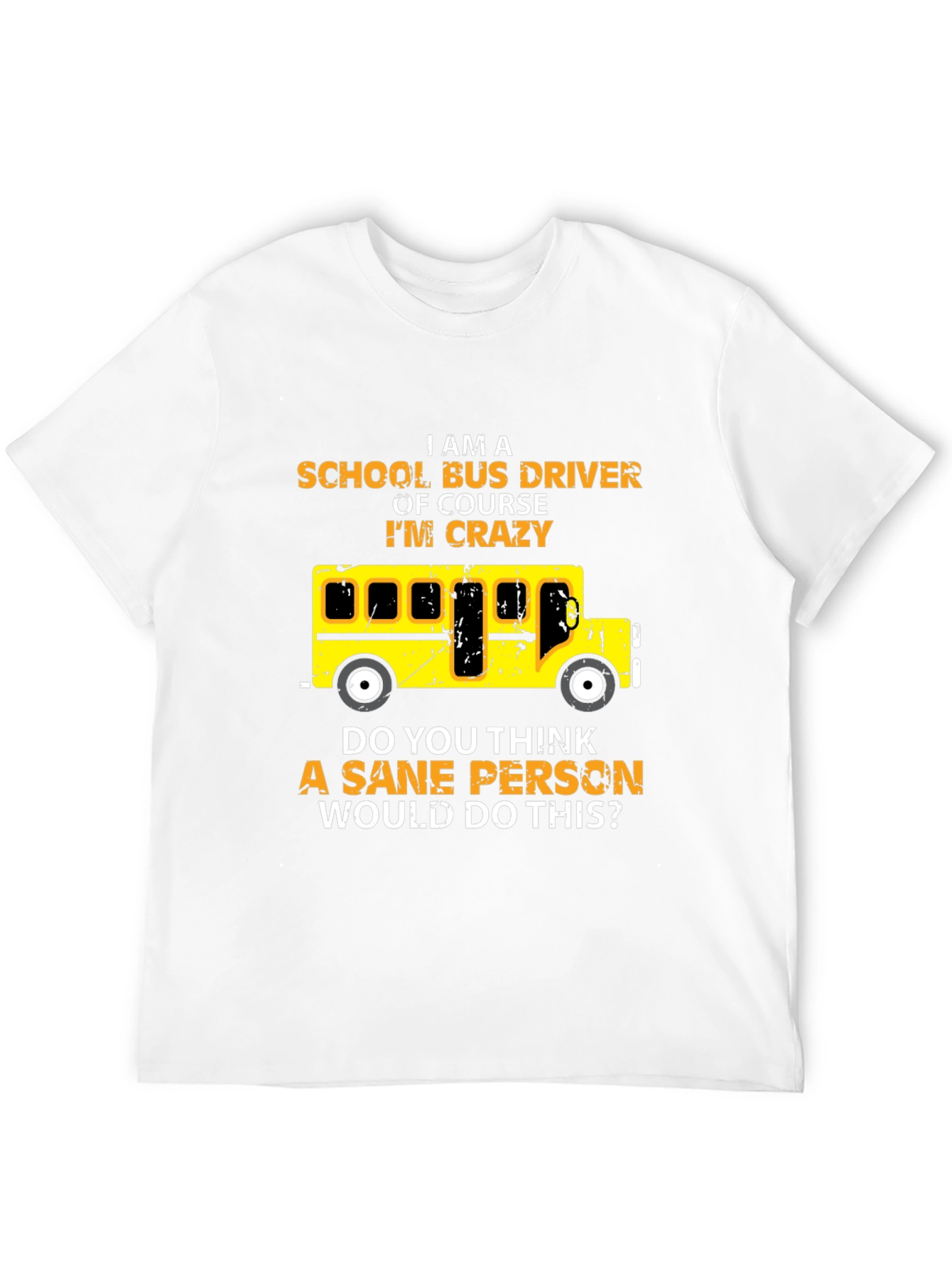 Black Crazy School Bus Driver T-Shirt view 12