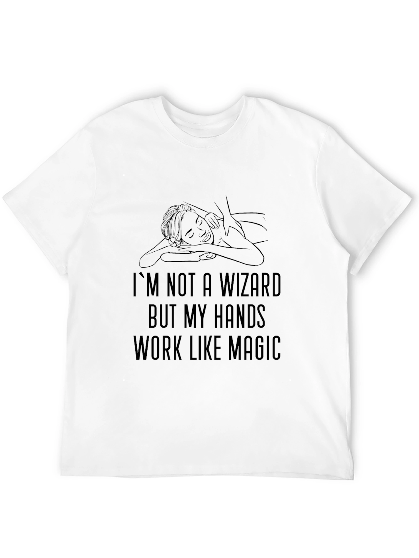 Black Wizard Hands Massage Therapist T-Shirt view 12