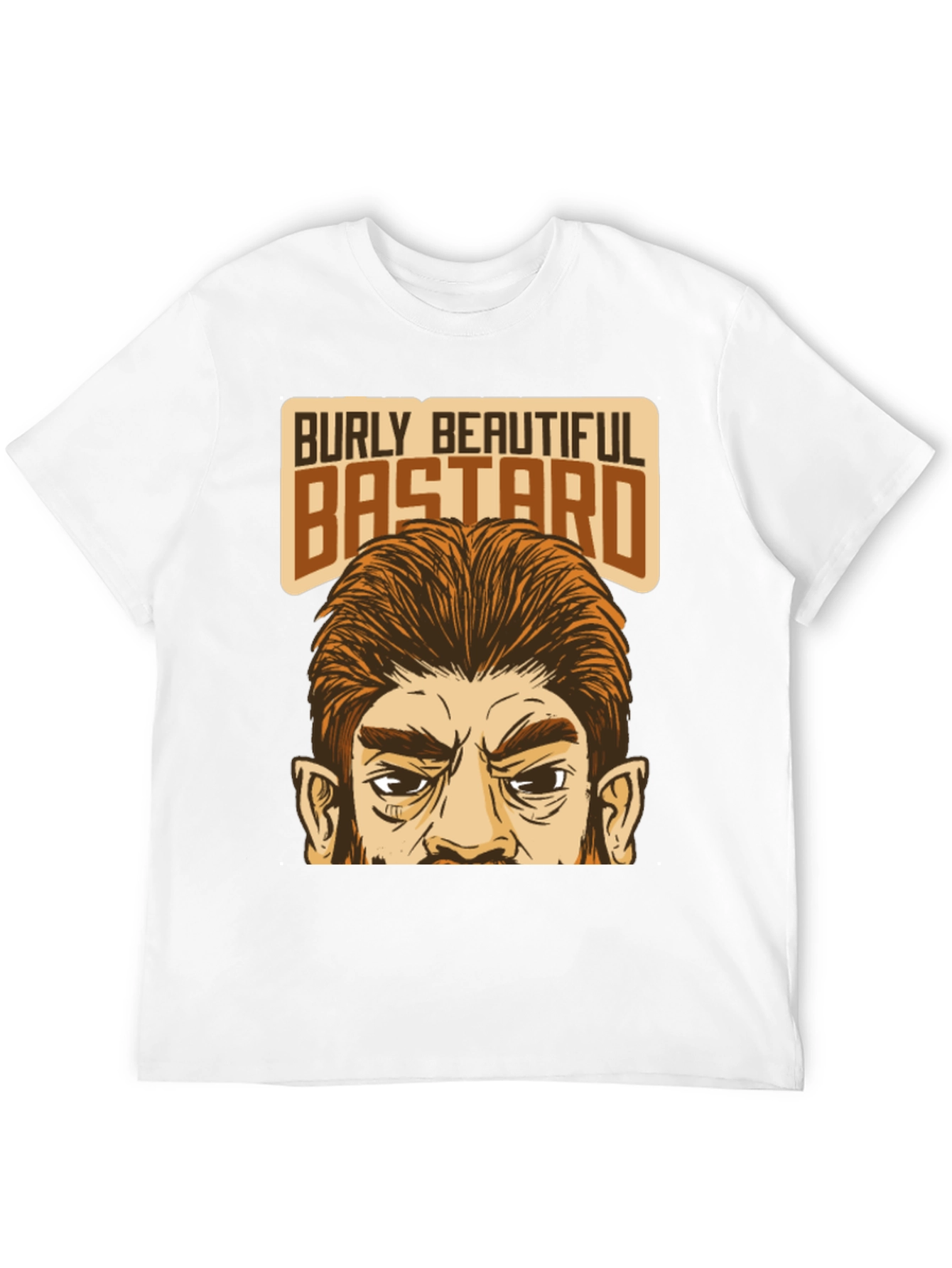 Black Burly Beautiful Bastard Graphic T-Shirt view 12