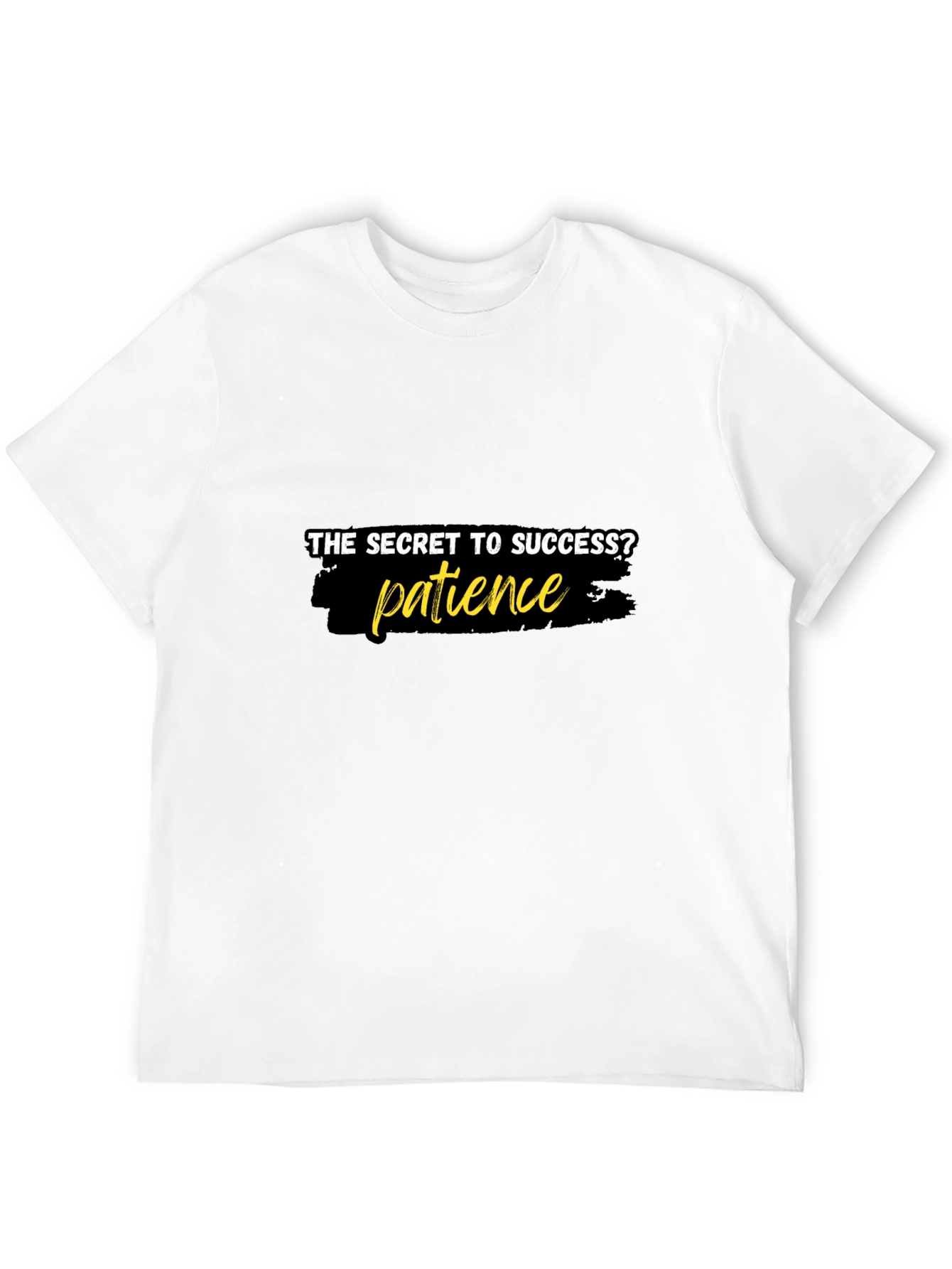 Black Patience is the Key T-Shirt - Stylish Black Tee view 12