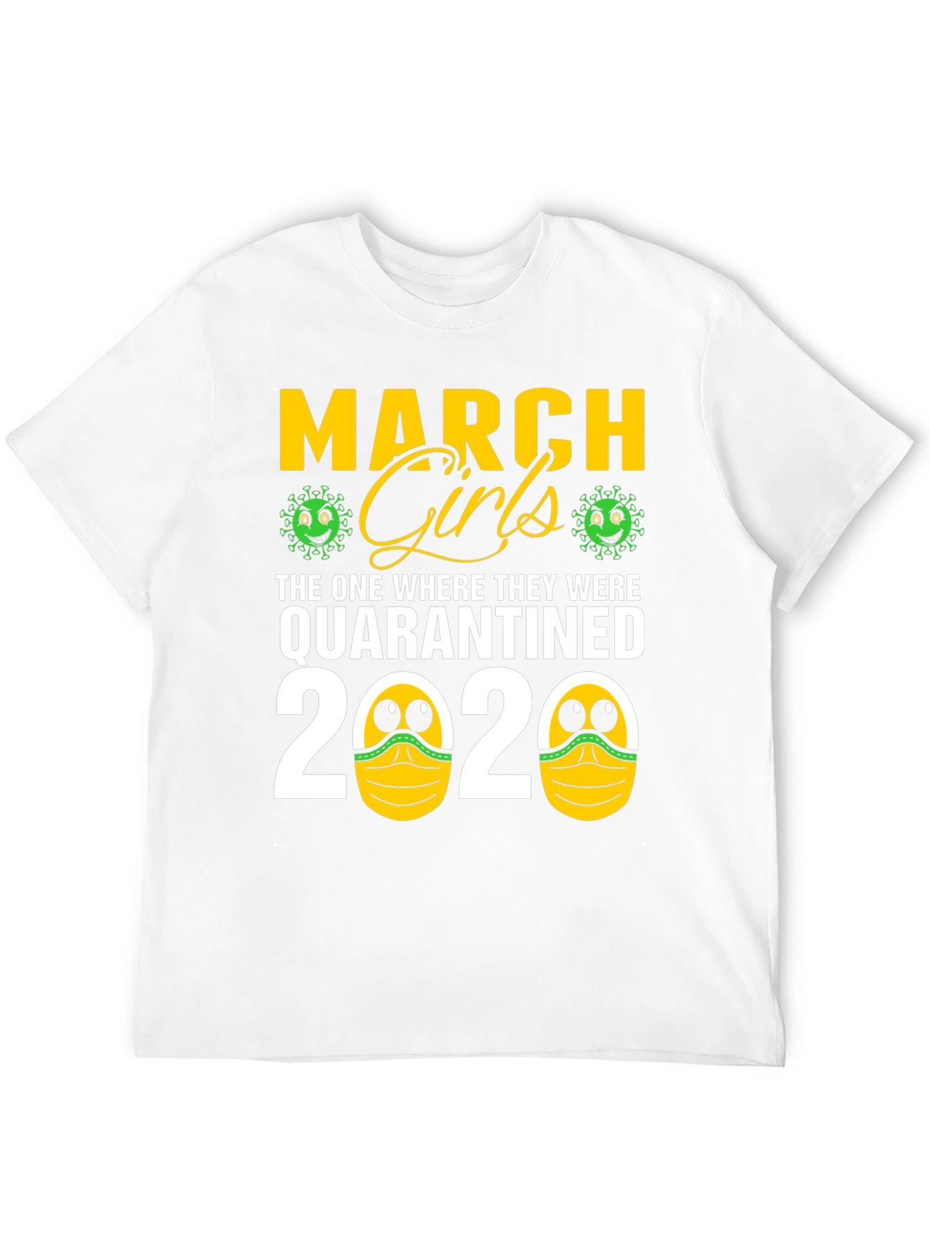 Black March Girls Quarantined 2020 Graphic Tee view 12