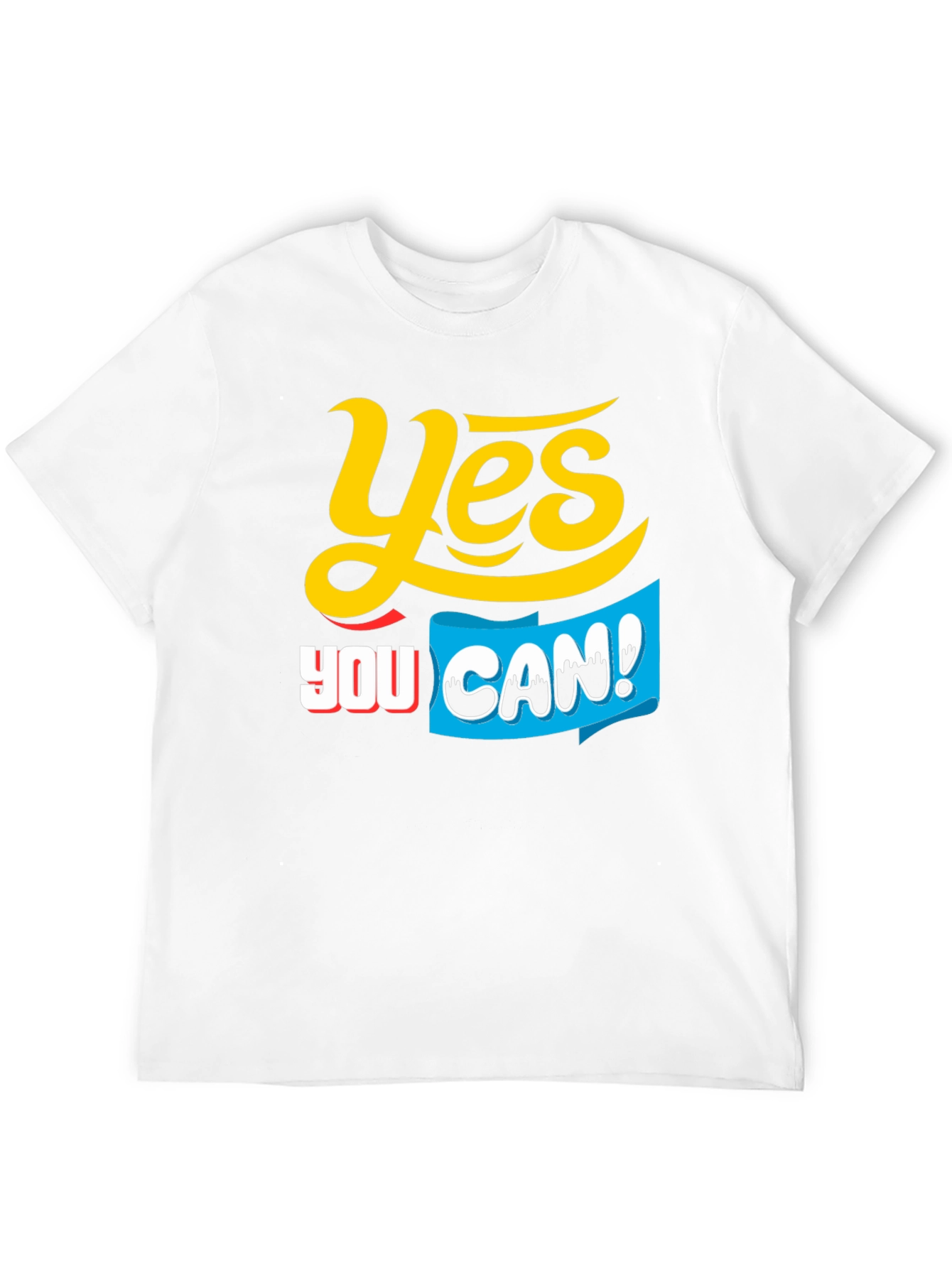 Black Yes You Can! Graphic T-Shirt view 12
