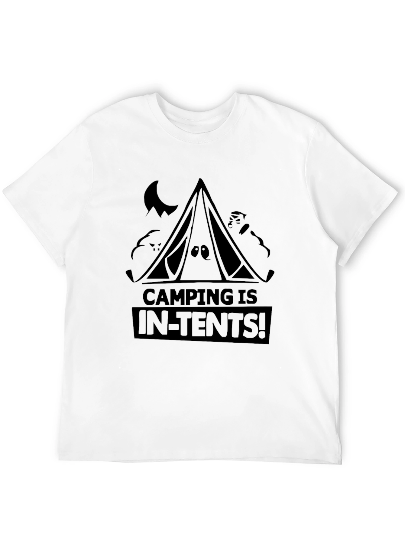 Black Camping Is In-Tents! Graphic Tee view 12