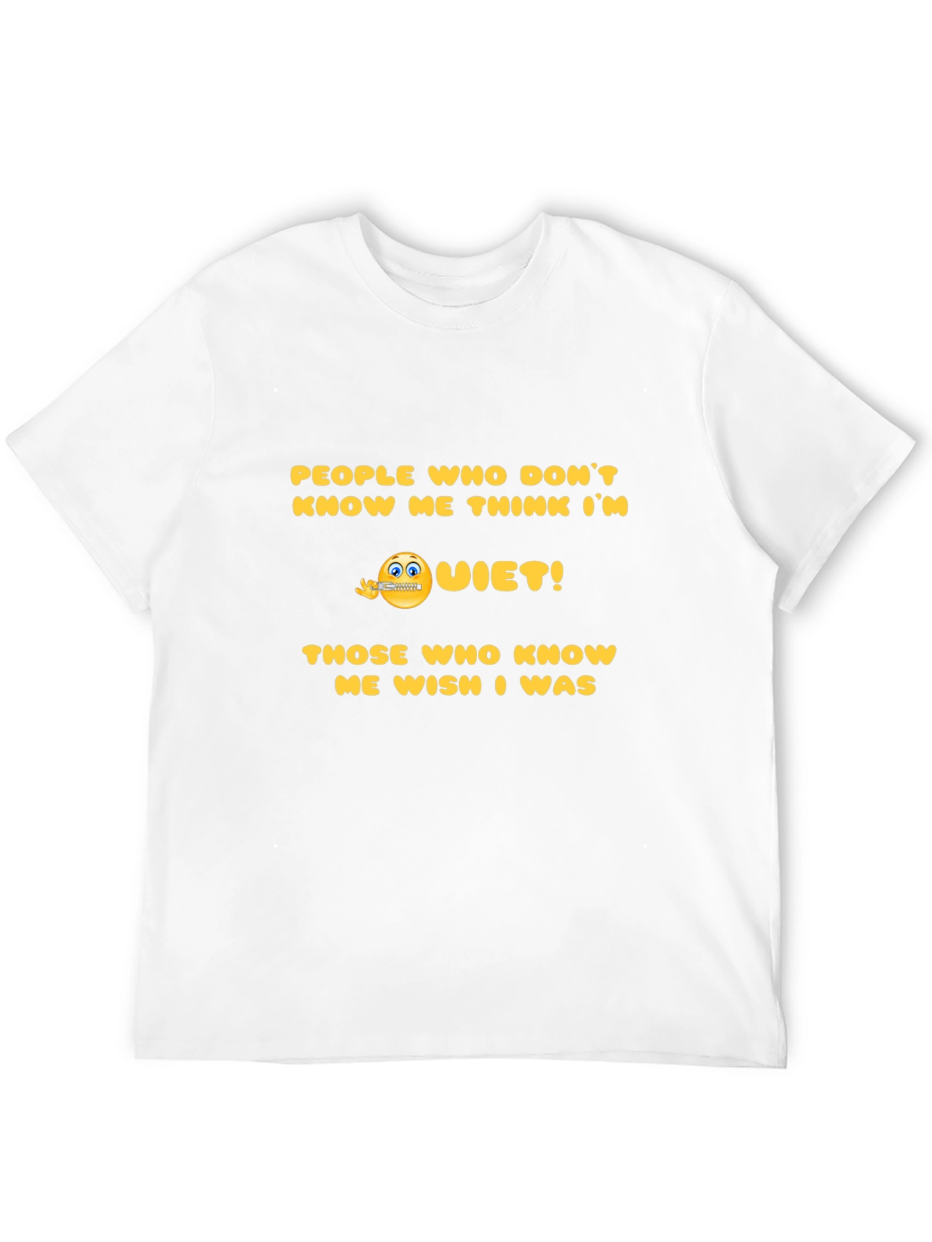 Black Funny "Quiet!" Graphic T-Shirt view 12