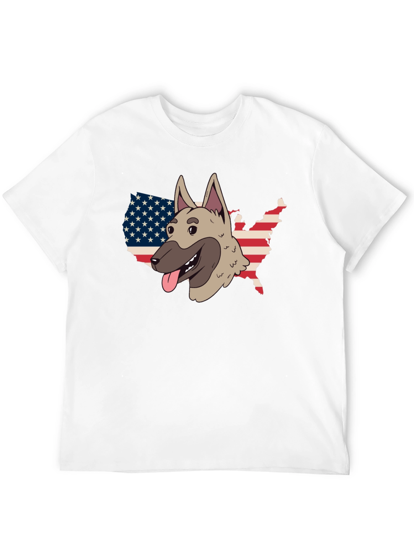 Black Dog USA Flag Patriotic Graphic Tee view 12