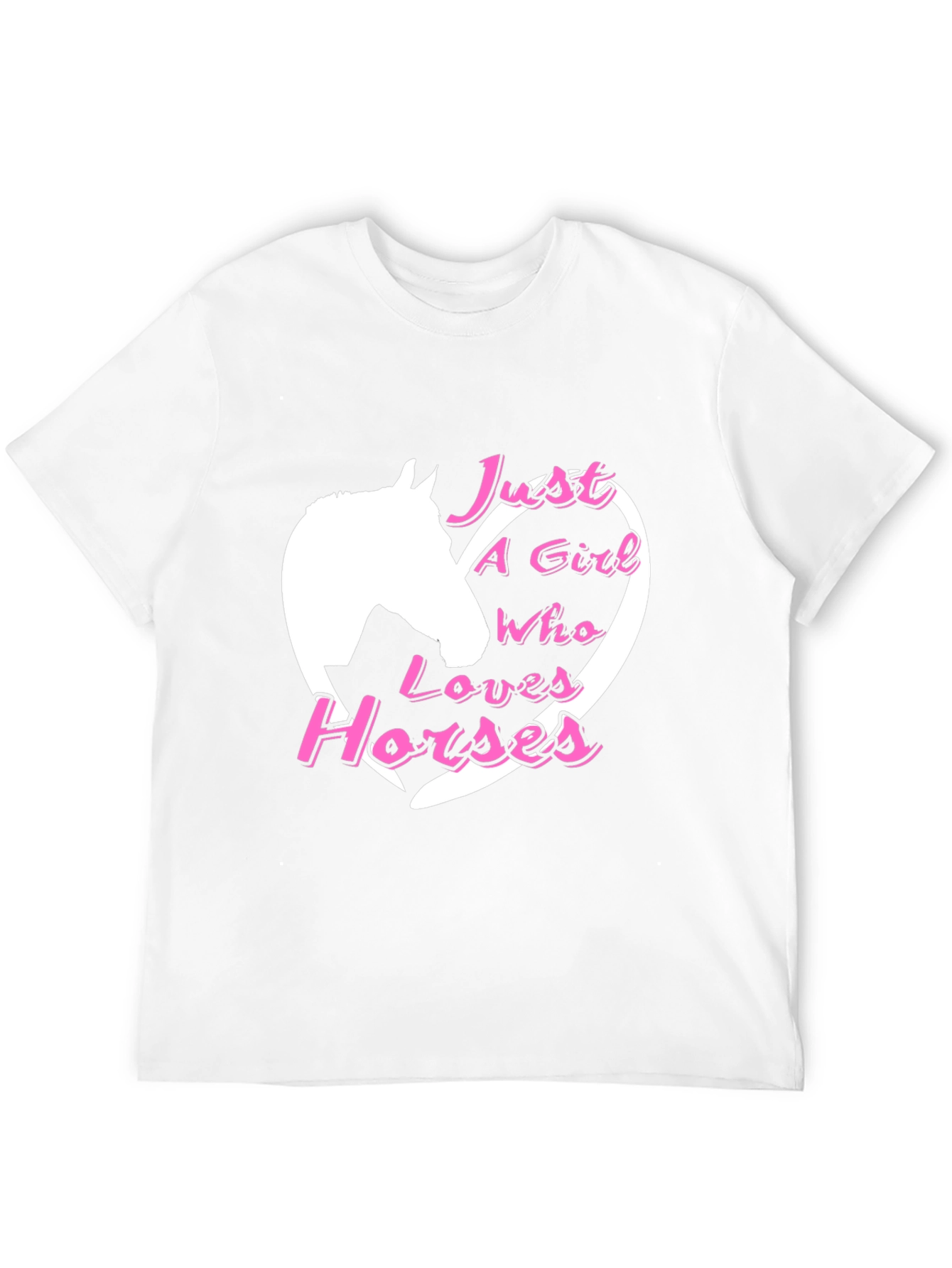 Black Just A Girl Who Loves Horses Black T-Shirt view 12