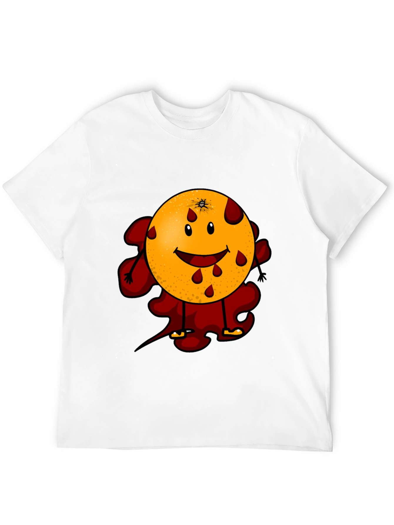 Black Bloody Orange Graphic Tee - Black view 12