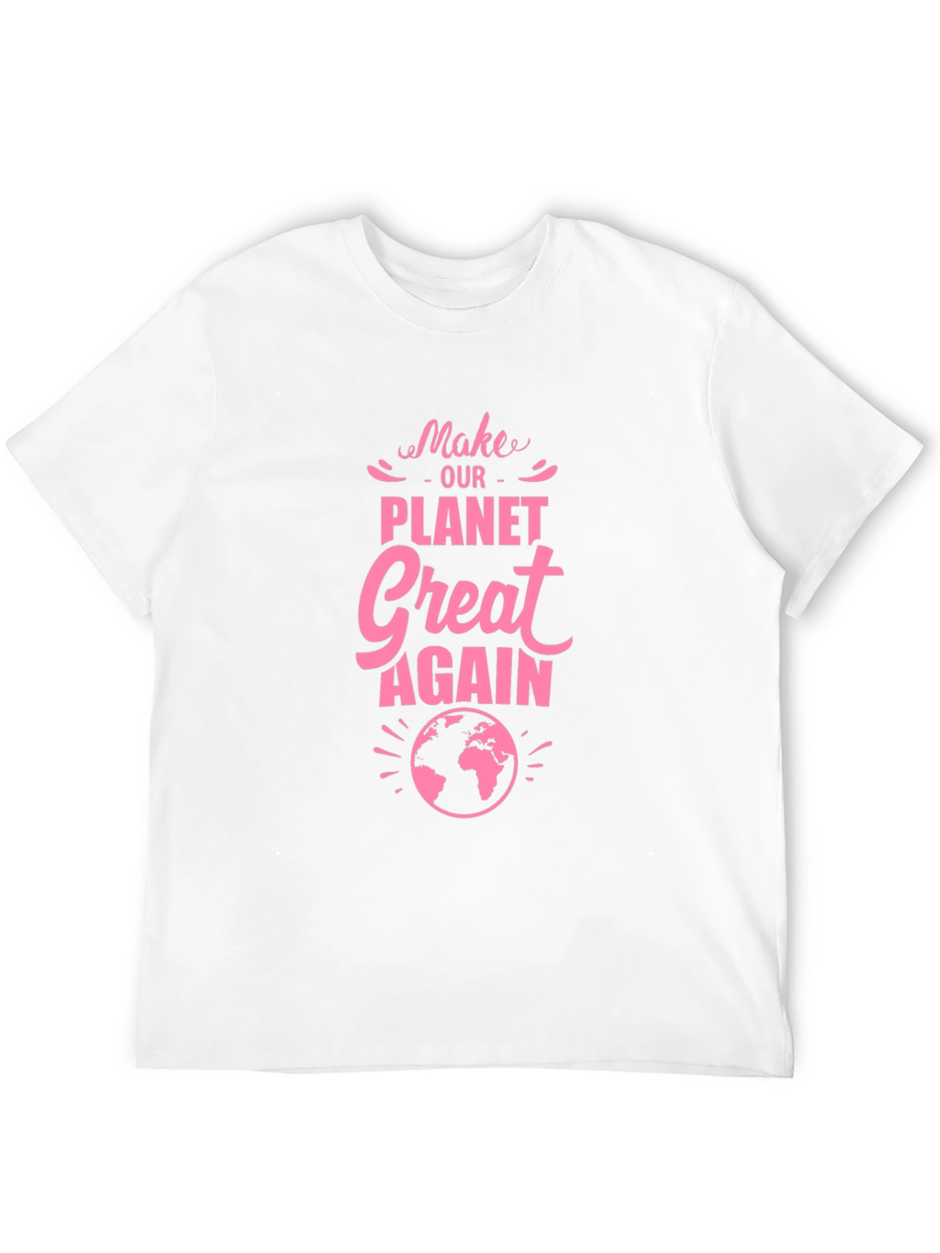 Black Make Our Planet Great Again Graphic Tee view 12