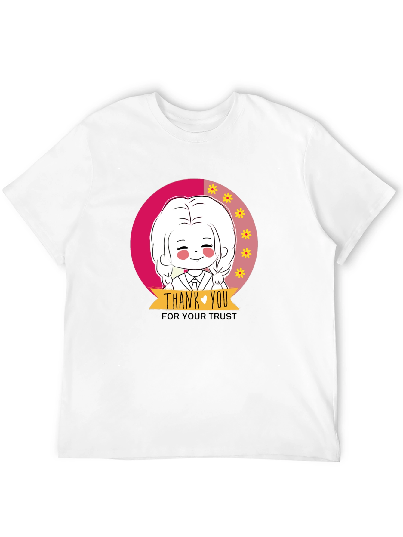 Black Cute Cartoon Graphic Print Black T-Shirt view 12