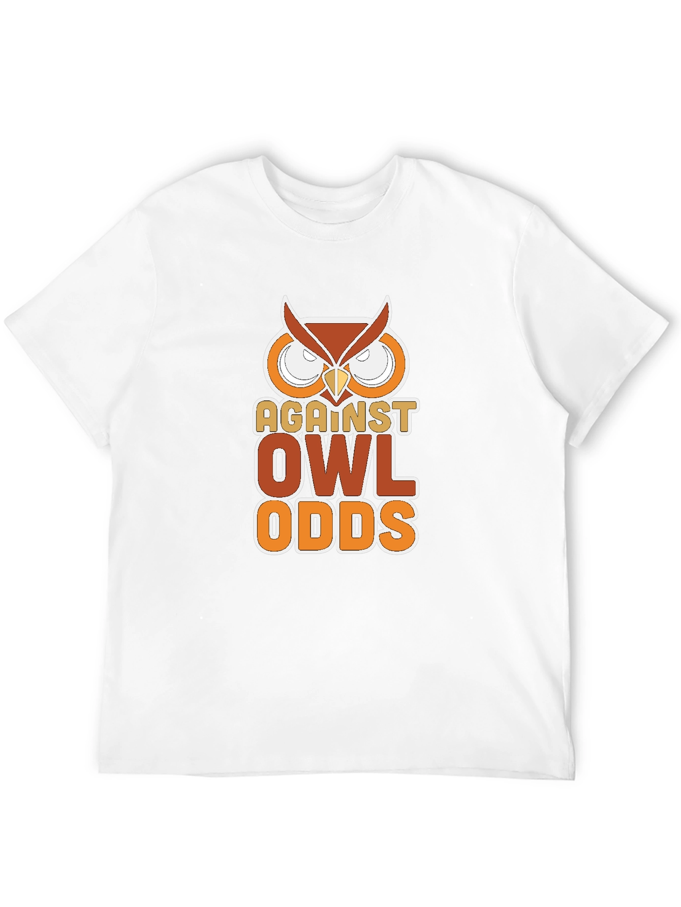 Black Against Owl Odds Graphic T-Shirt - Black view 12