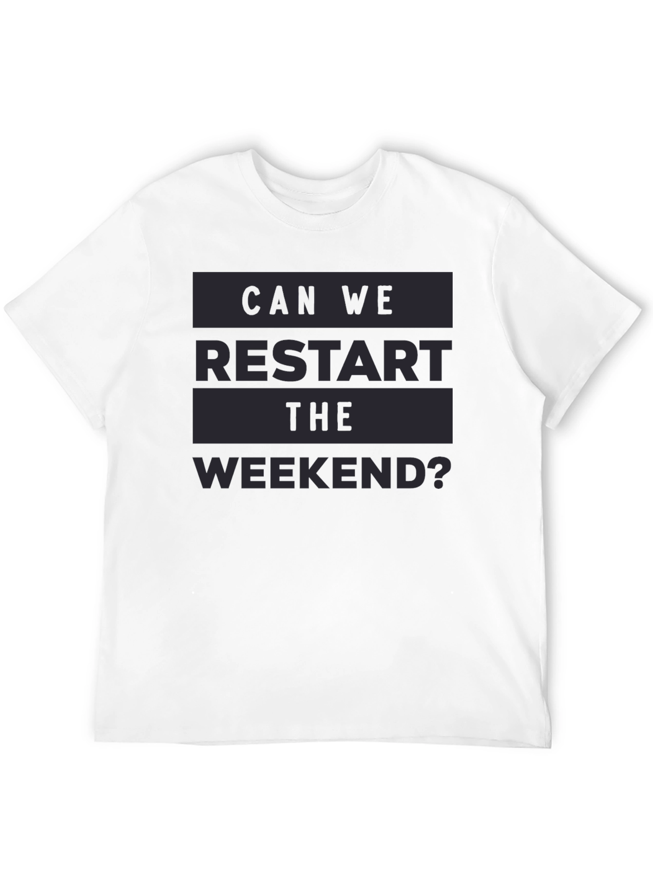 Black Restart the Weekend Graphic Tee view 12