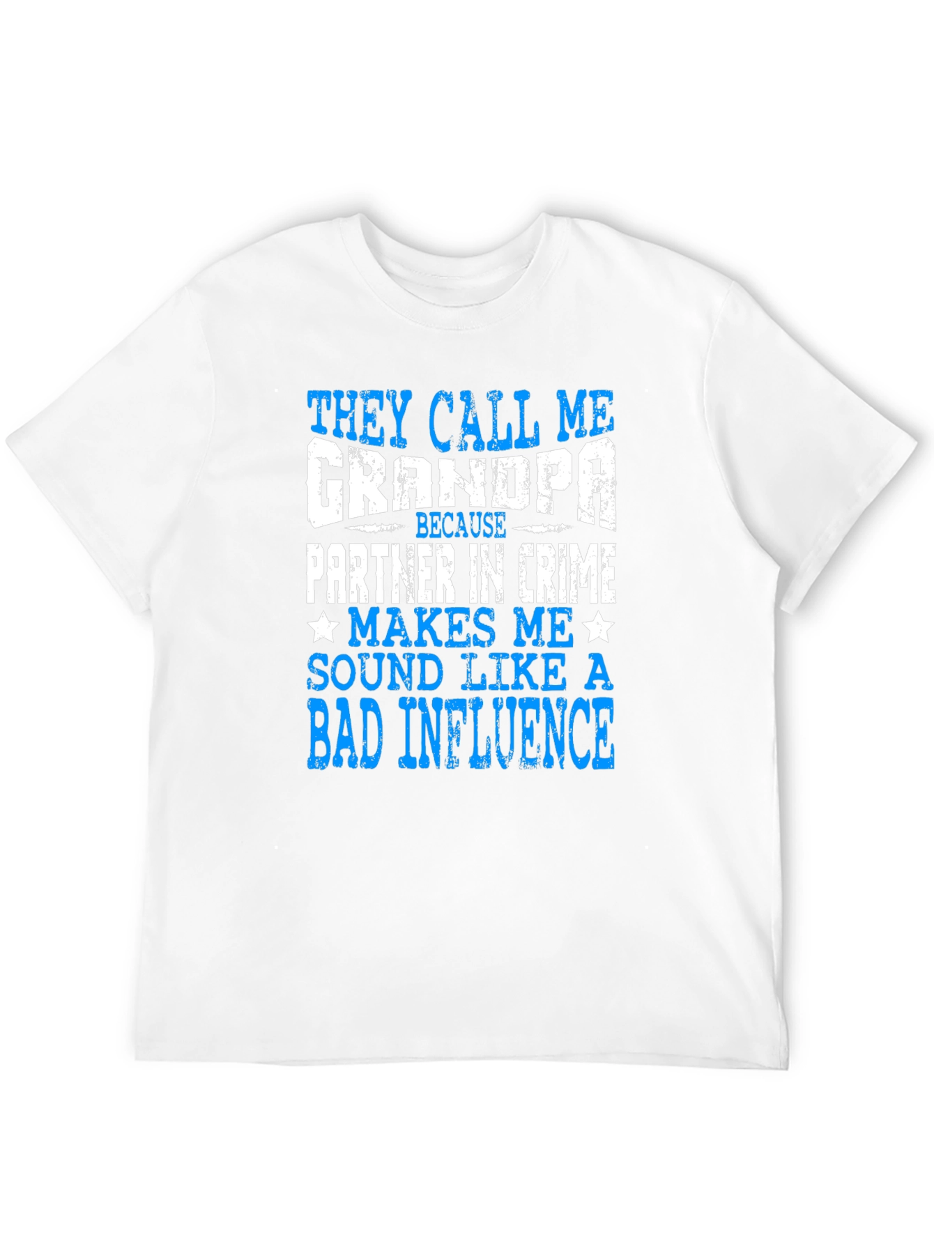 Black Funny Grandpa T-Shirt - Bad Influence view 12