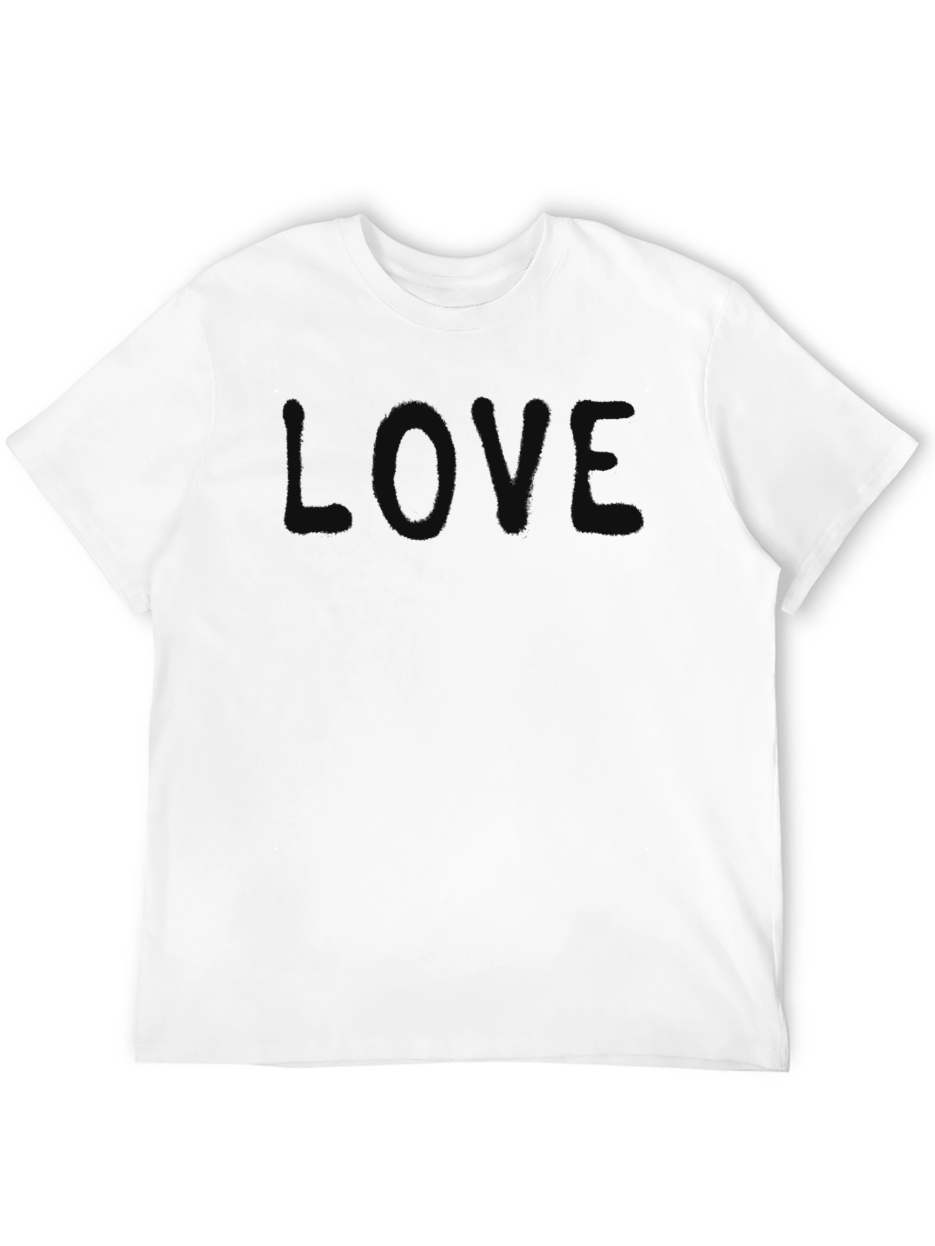 Black Men's Black LOVE Graphic Tee - Casual Comfort view 12