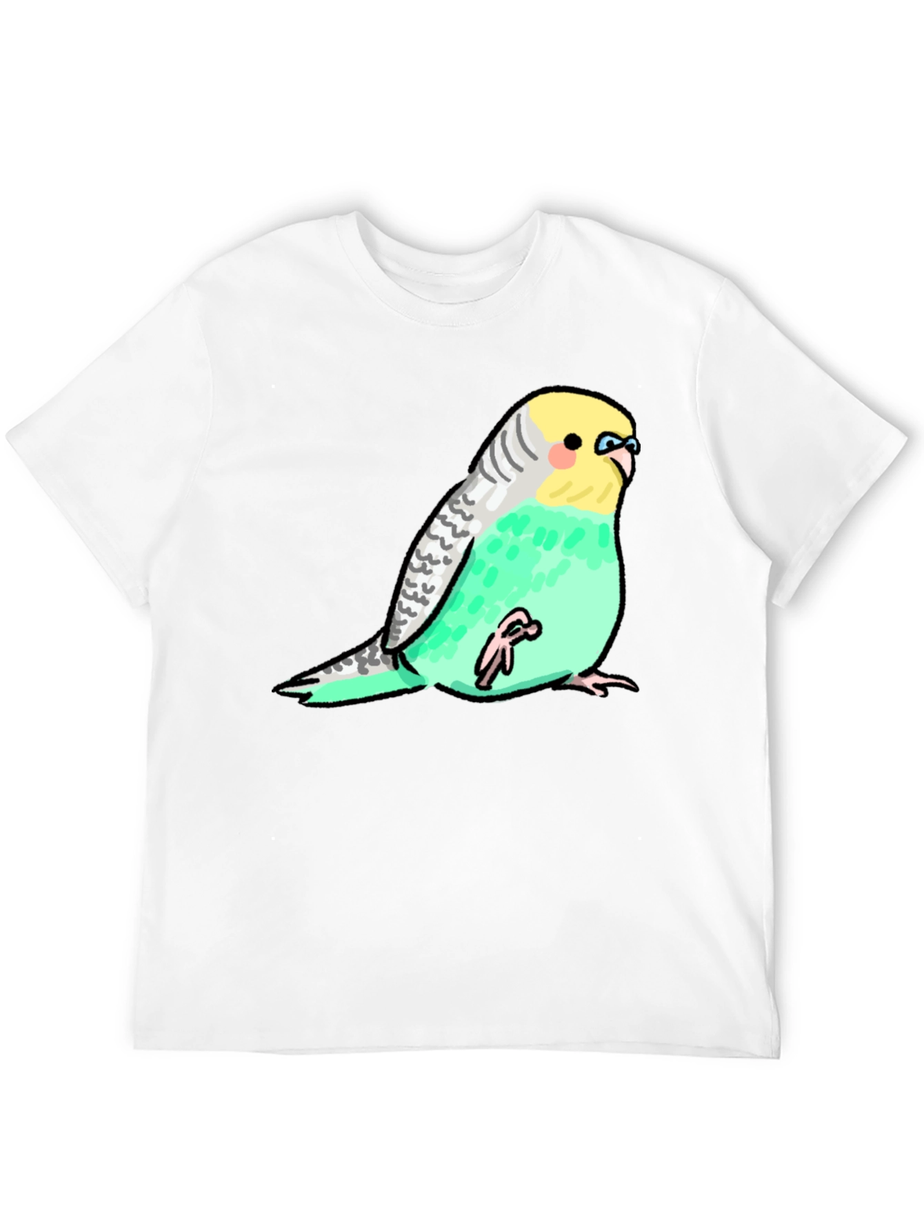 Black Budgie Bird Graphic Tee - Unique Unisex Design view 12
