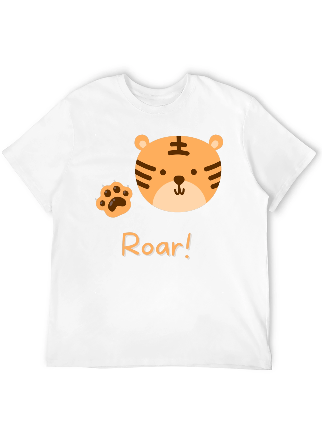 Black Roar Tiger Graphic Tee - Cute Black T-Shirt view 12