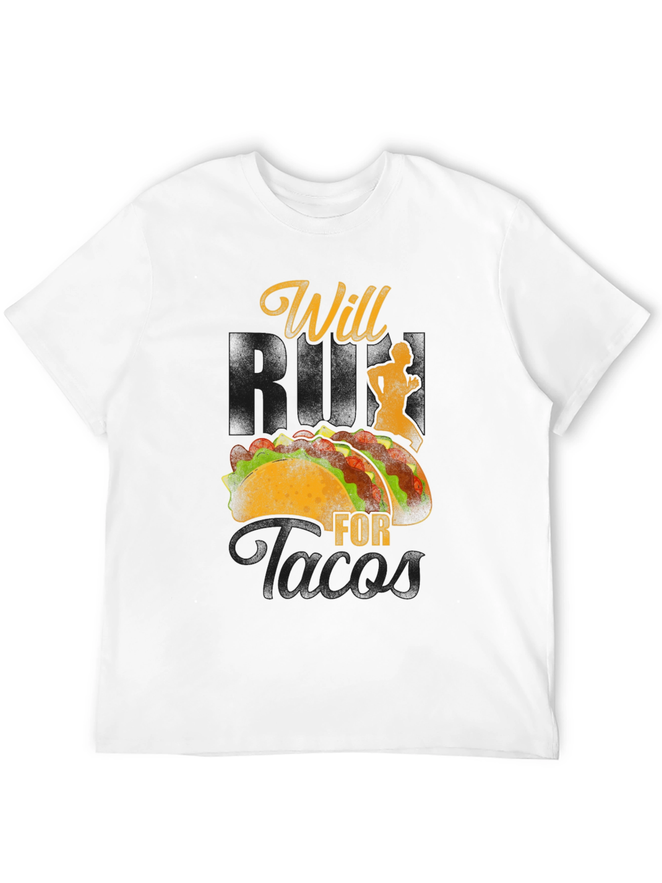 Black Will Run For Tacos Graphic Tee view 12