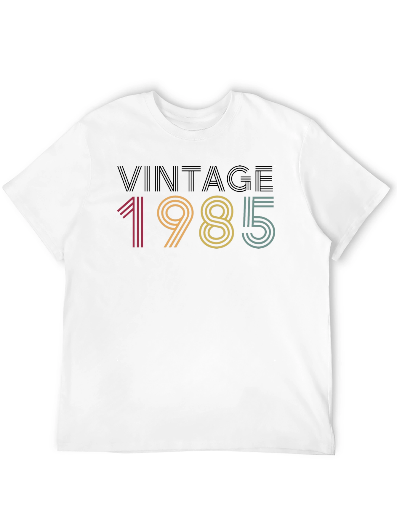 Black Vintage 1985 Graphic Tee - Retro Style view 12