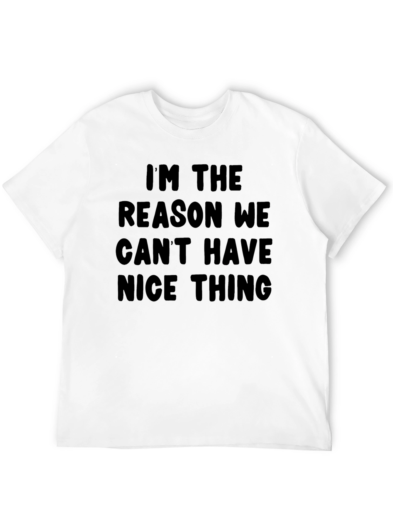 Black I'm the Reason We Can't Have Nice Things T-Shirt view 12