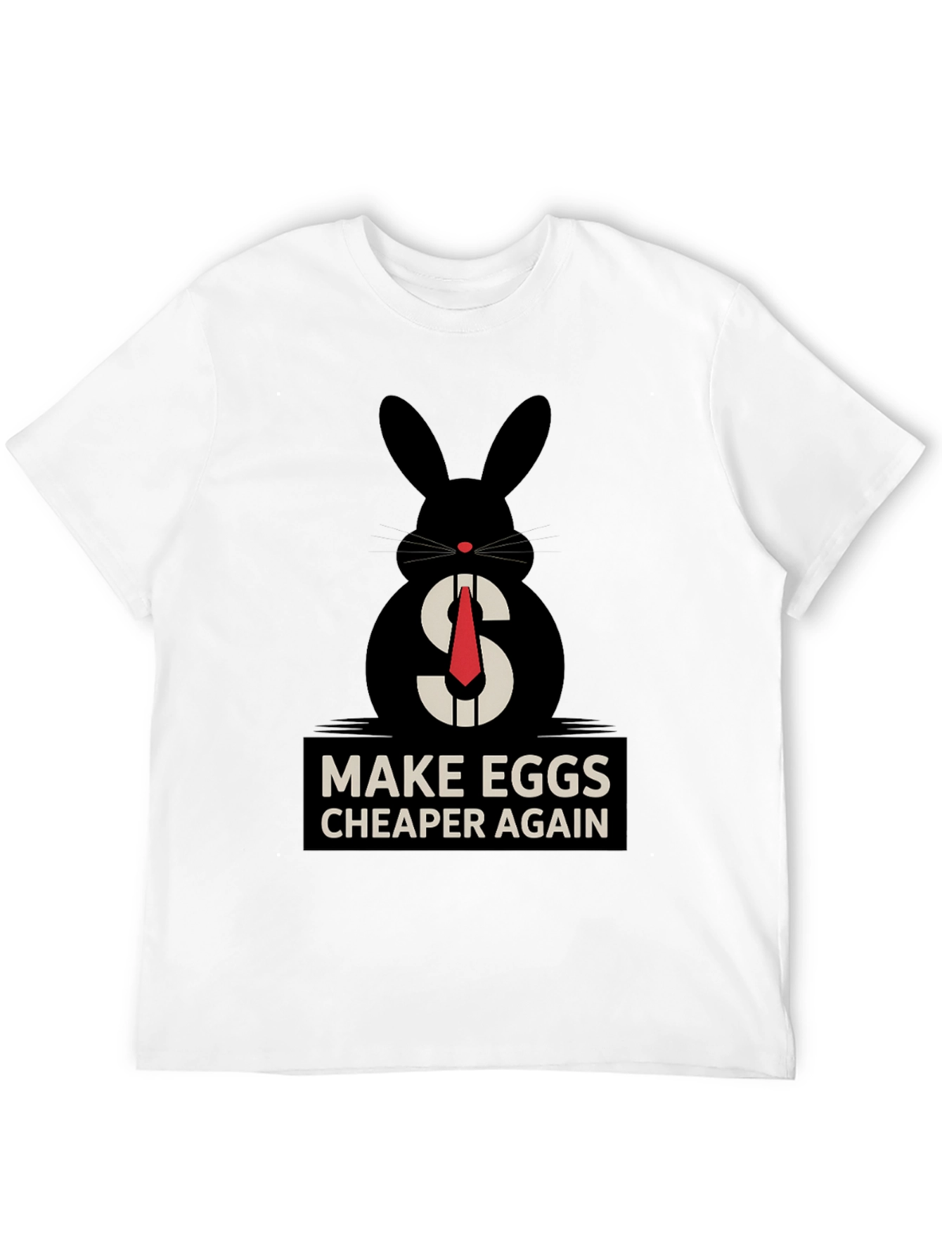 Black Make Eggs Cheaper Again T-Shirt view 12