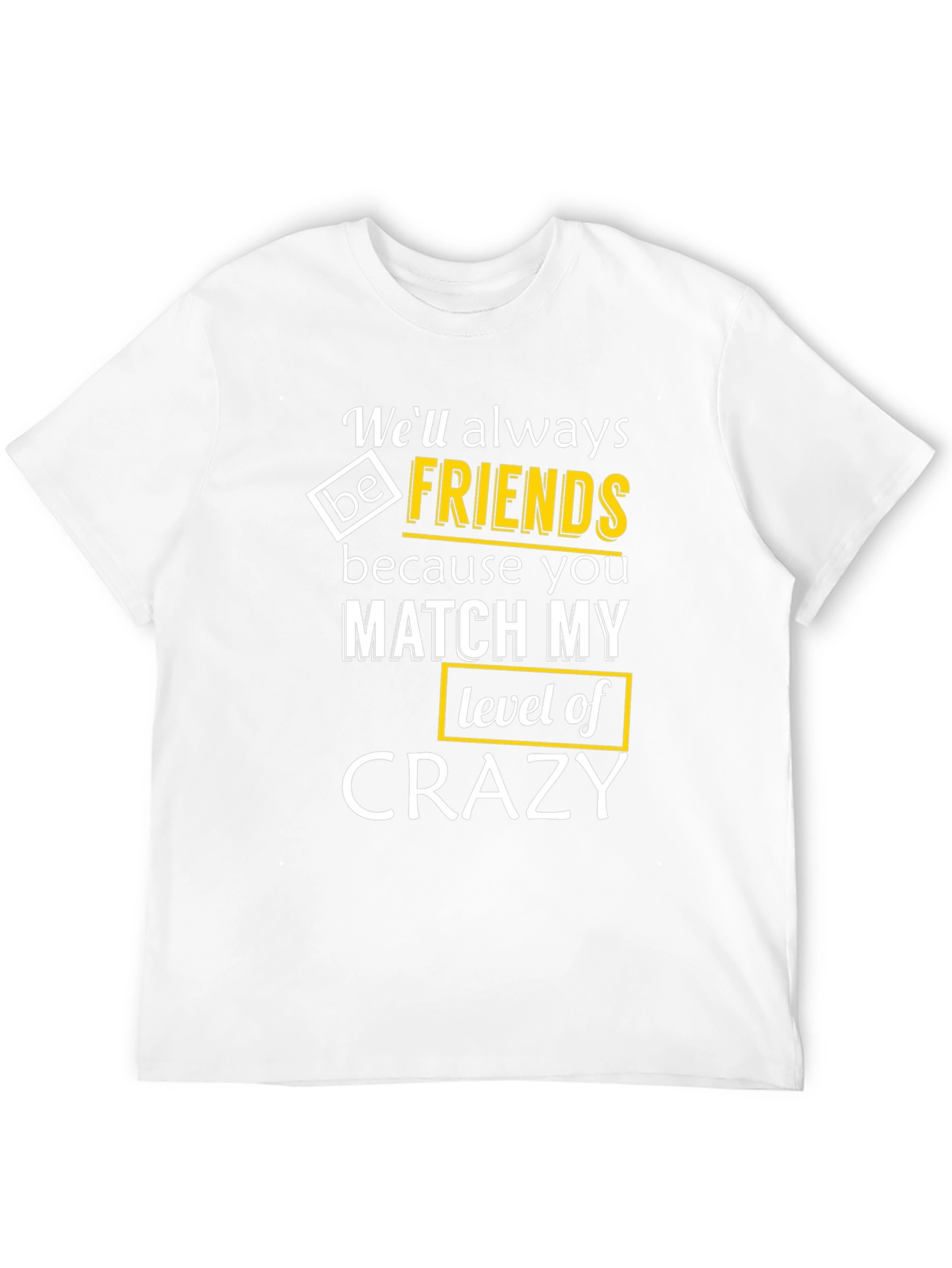 Black Funny Crazy Friends T-Shirt view 12