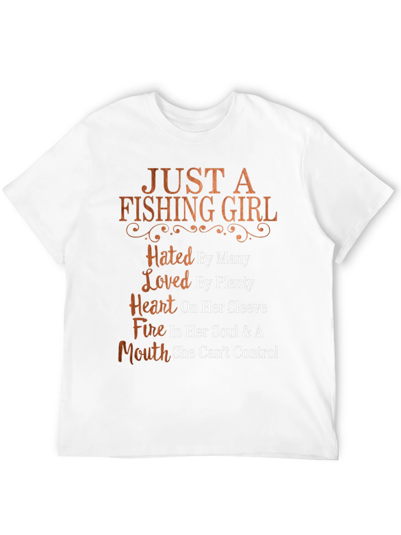 Black Fishing Girl T-Shirt - Hated by Many, Loved by Plenty view 12