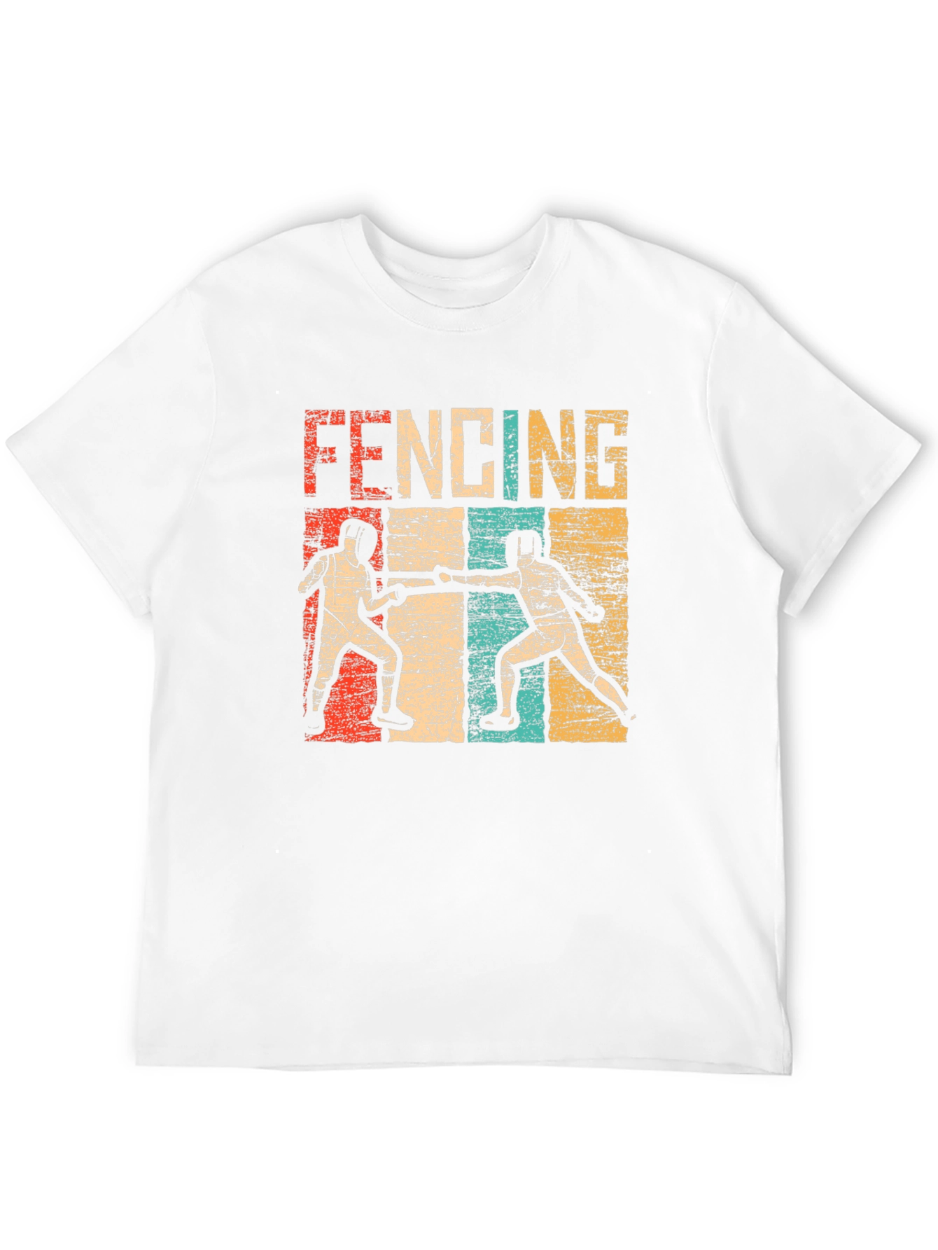 Black Vintage Fencing T-Shirt view 12