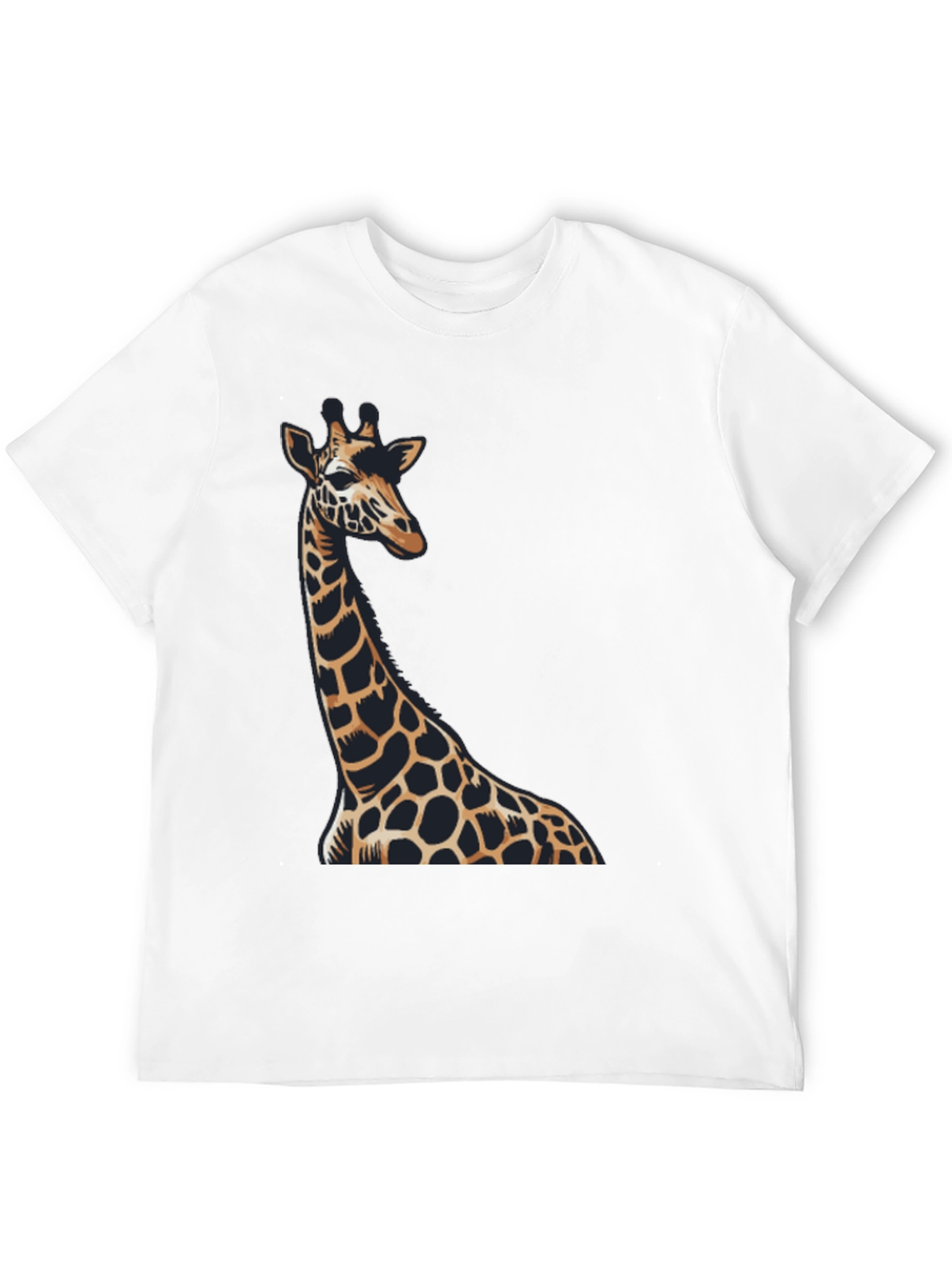 Black Giraffe Graphic Black T-Shirt view 12