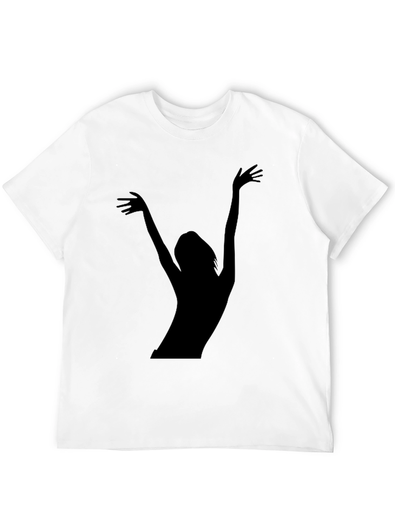 Black Silhouette Graphic Tee - Black Unisex T-Shirt view 12