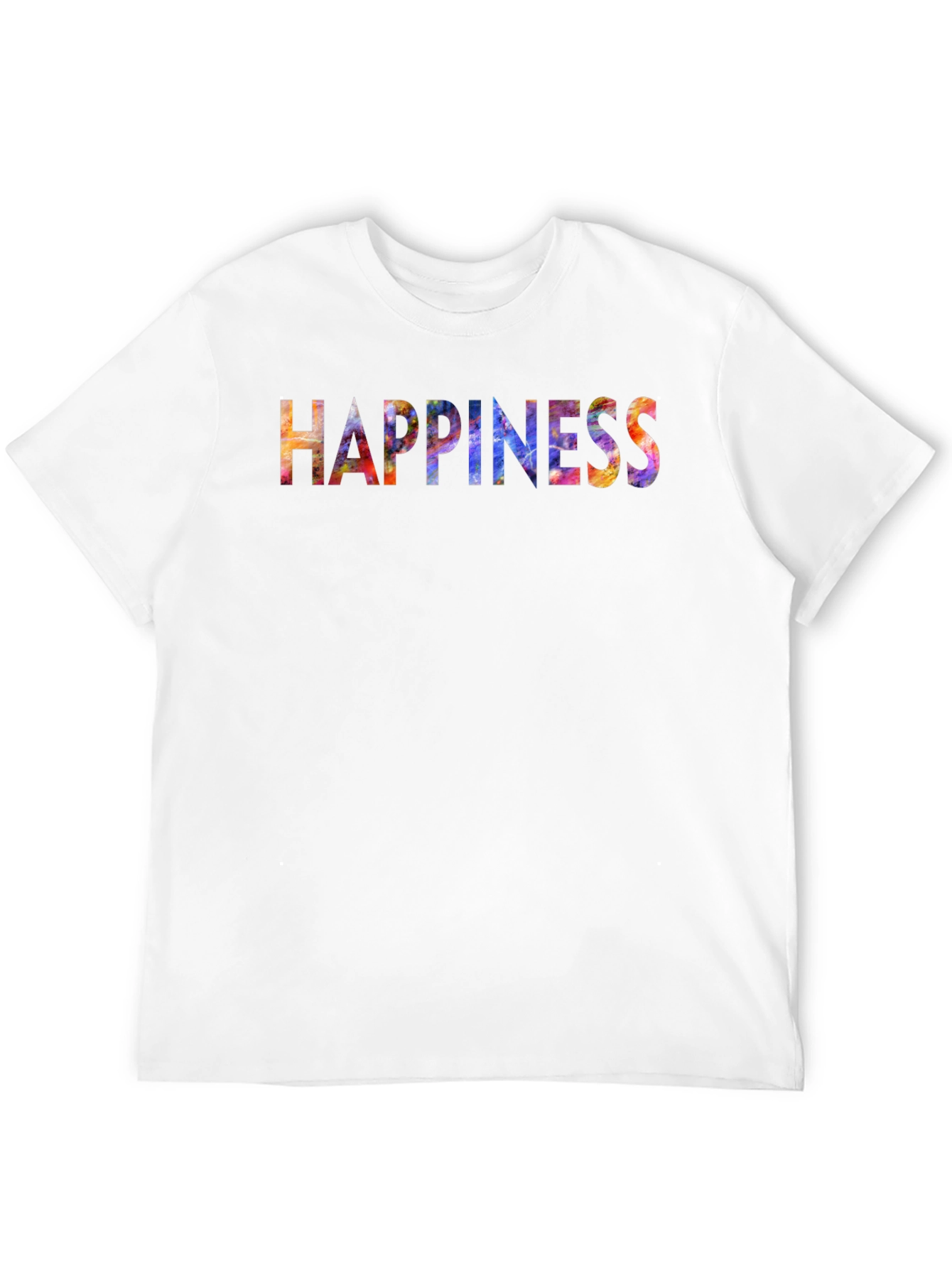 Black Happiness Graphic T-Shirt - Men's Black Tee view 12