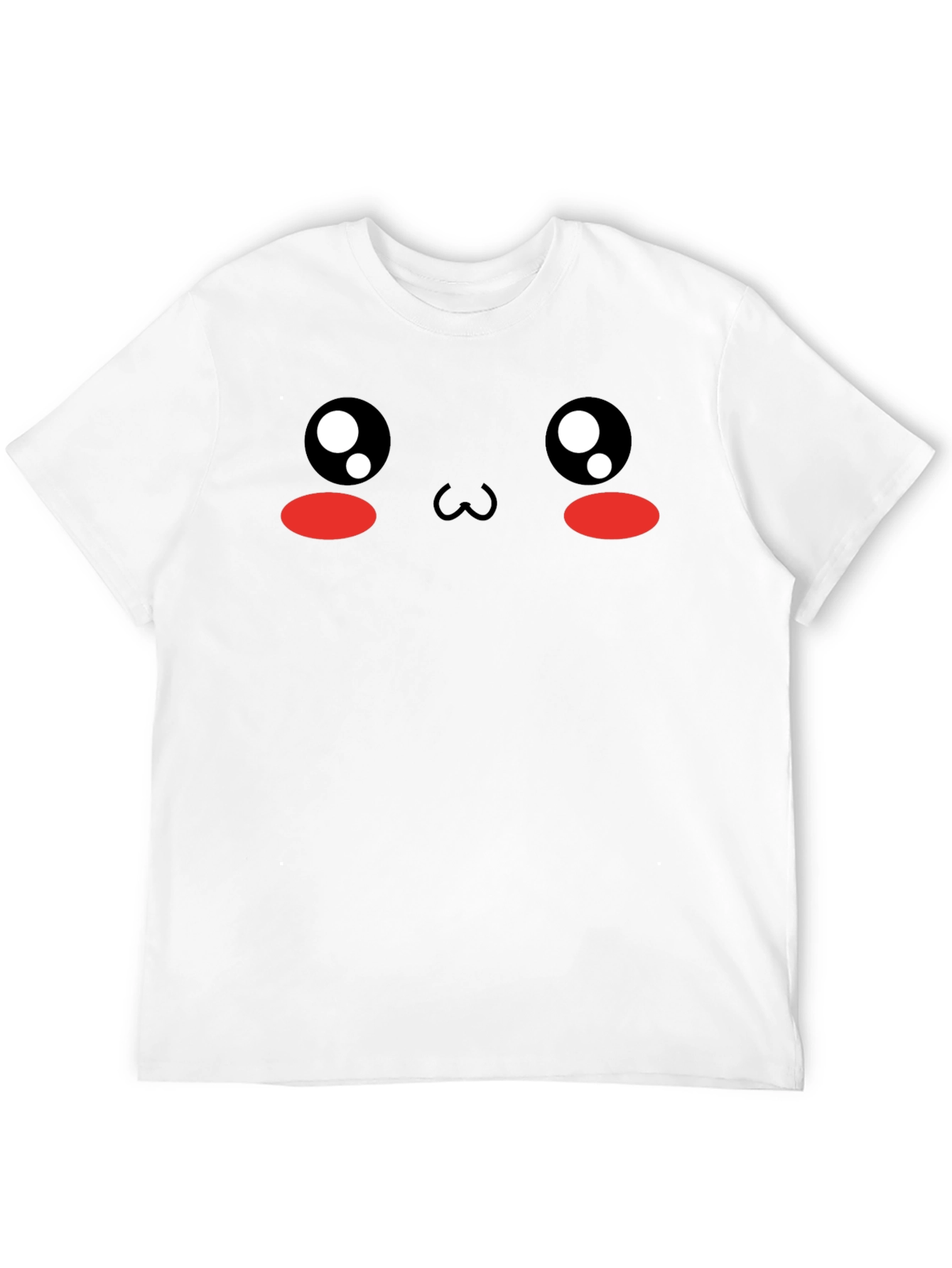 Black Kawaii Face T-Shirt - Cute Anime Style view 12