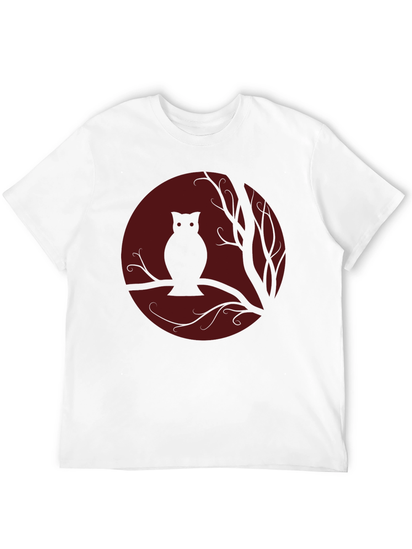 Black Owl Moon Silhouette T-Shirt view 12