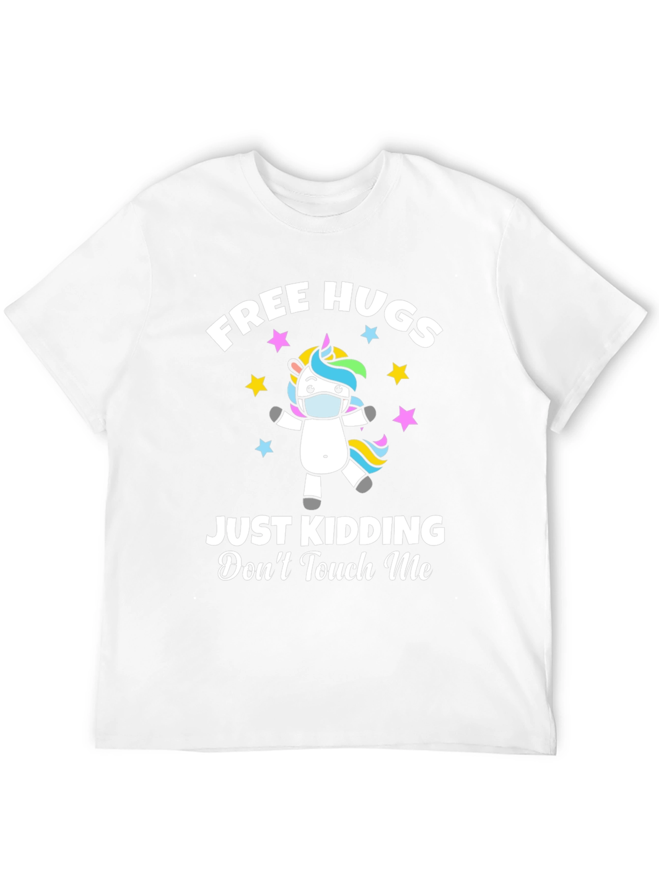 Black Free Hugs - Just Kidding T-Shirt view 12