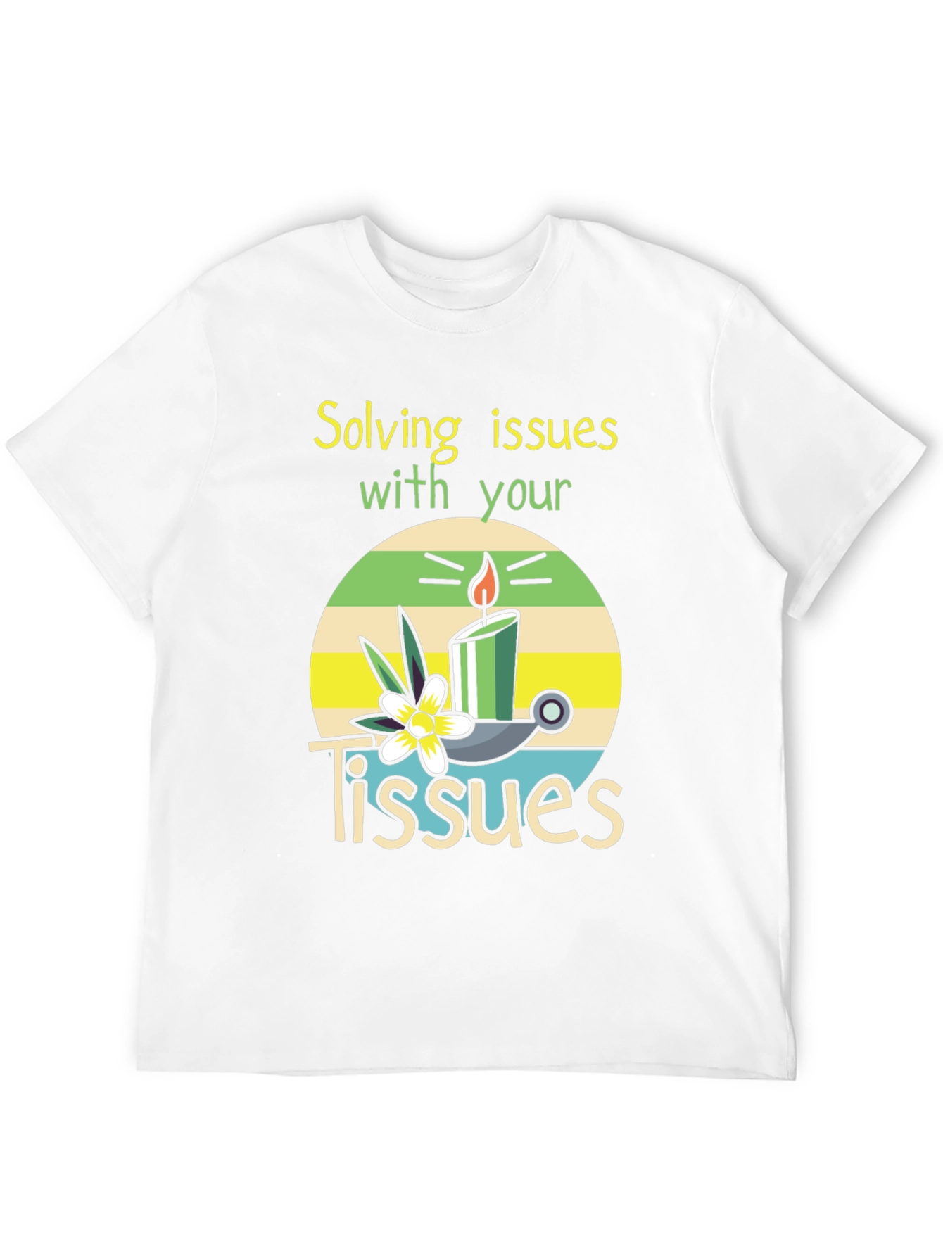 Black Solving Issues with Tissues T-Shirt view 12