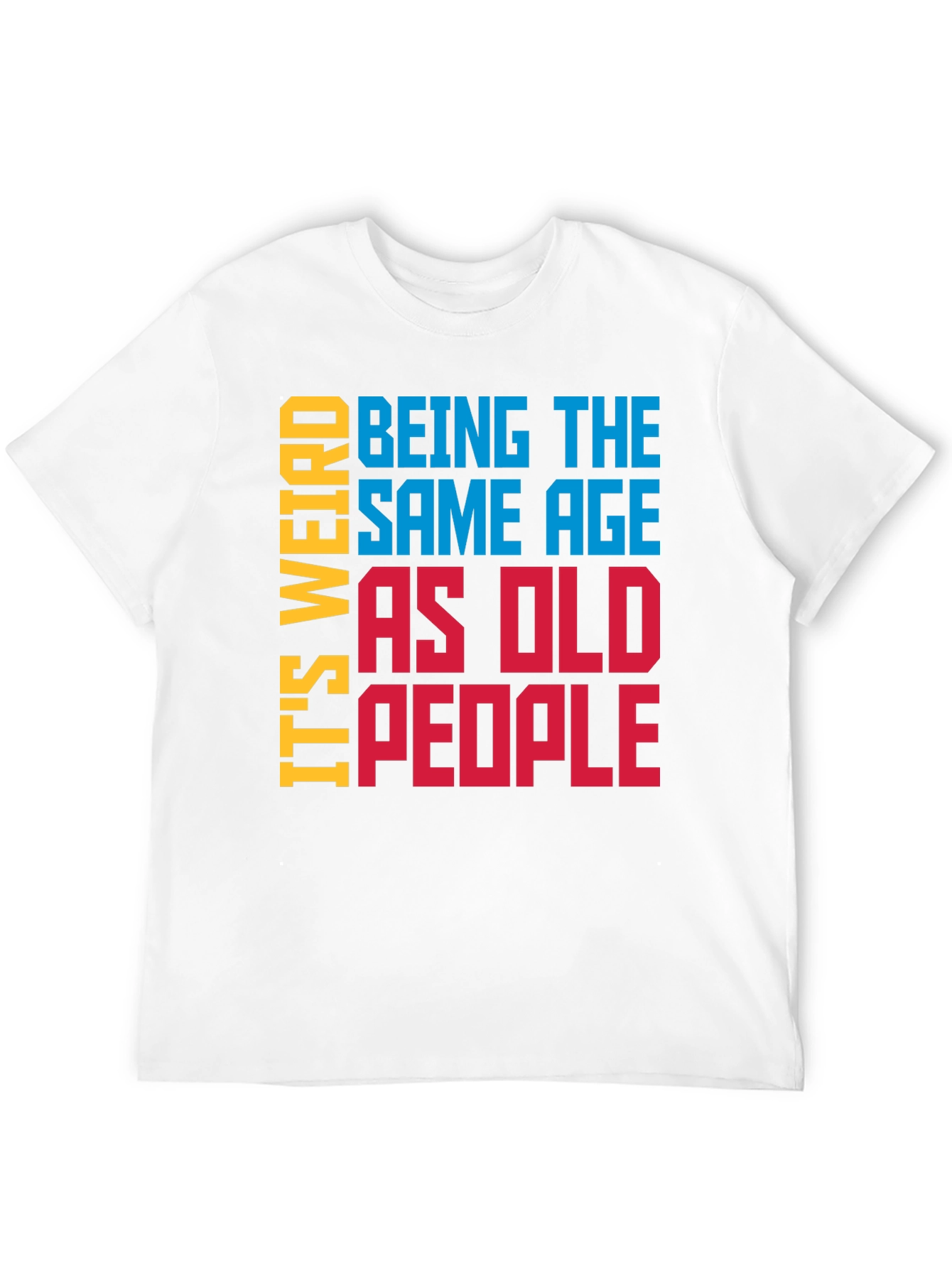 Black Funny 'Same Age as Old People' Graphic Tee view 12