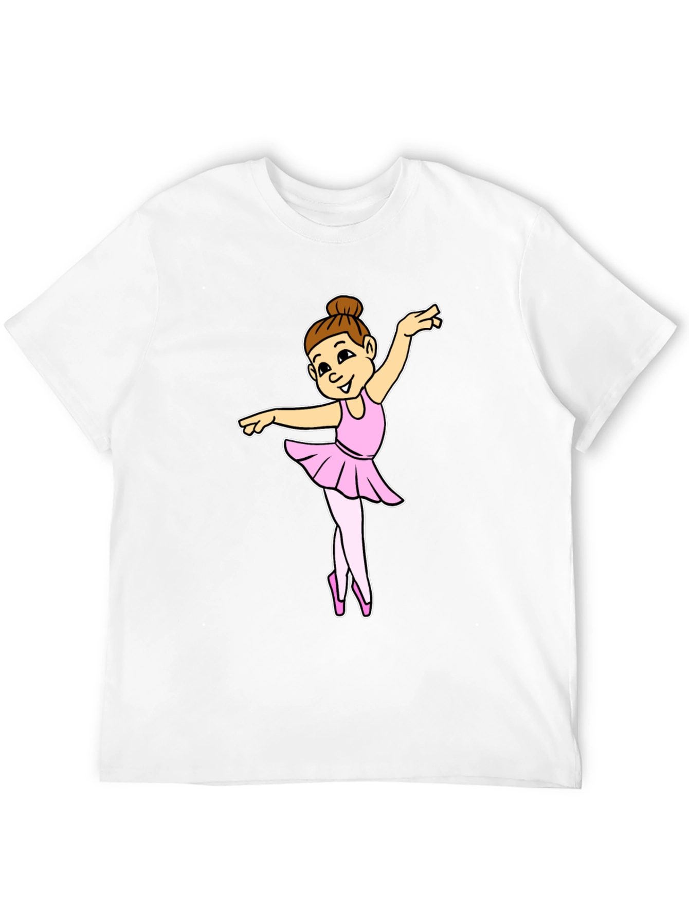 Black Ballerina Girl Black T-Shirt view 12