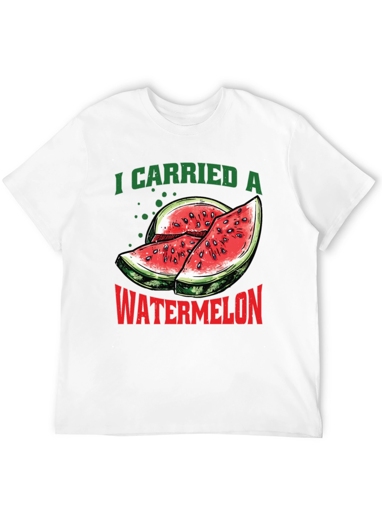 Black I Carried A Watermelon Graphic T-Shirt view 12