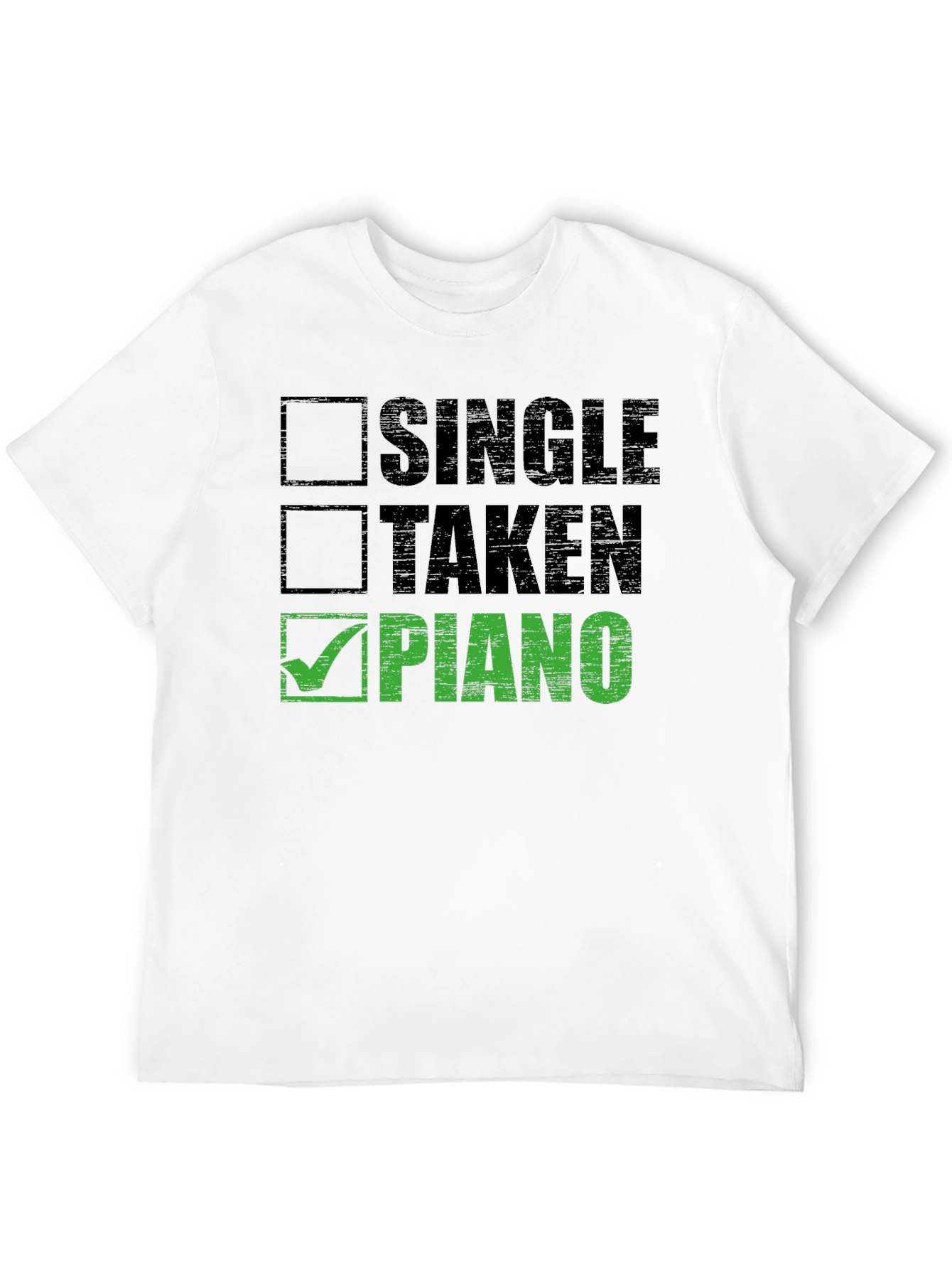 Black Single Taken Piano T-Shirt Musician view 12